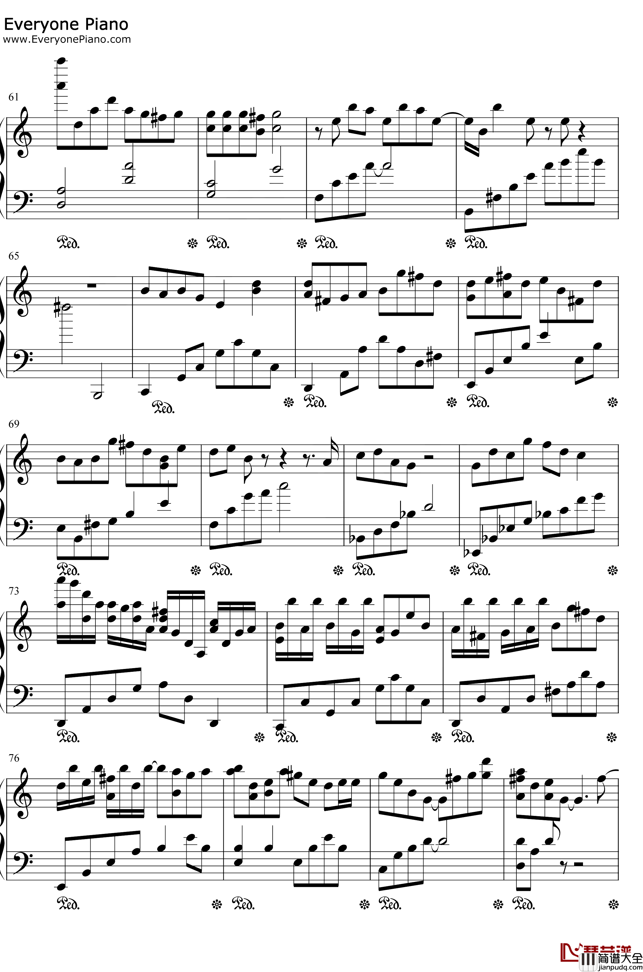 余年钢琴谱_肖战_原声版