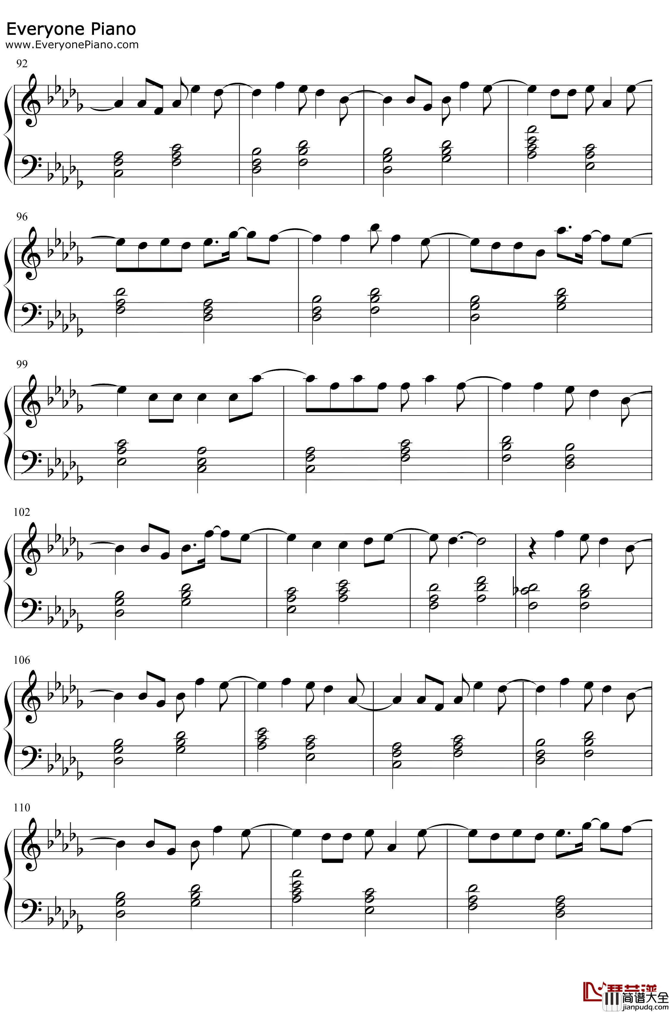 可不可以钢琴谱_张紫豪_完整版