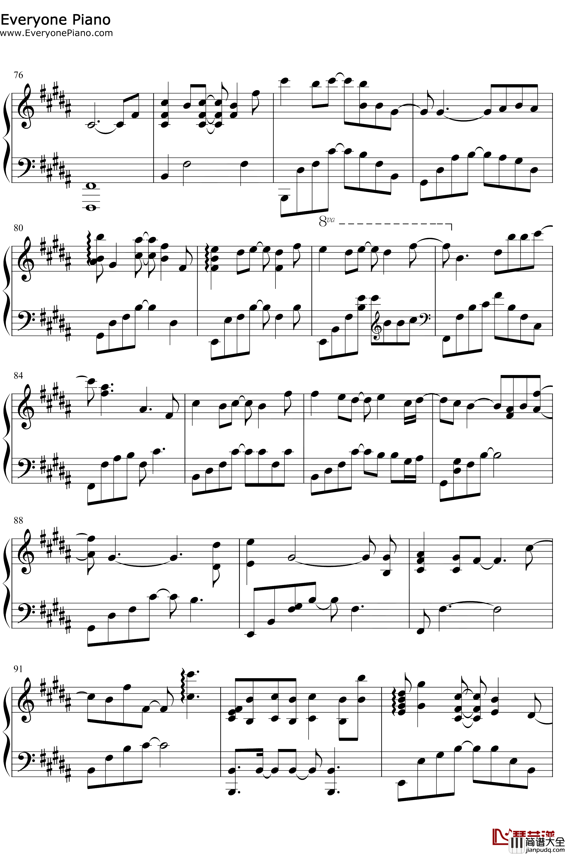 聊表心意钢琴谱_薛之谦/刘惜君_薛氏情歌果然名不虚传