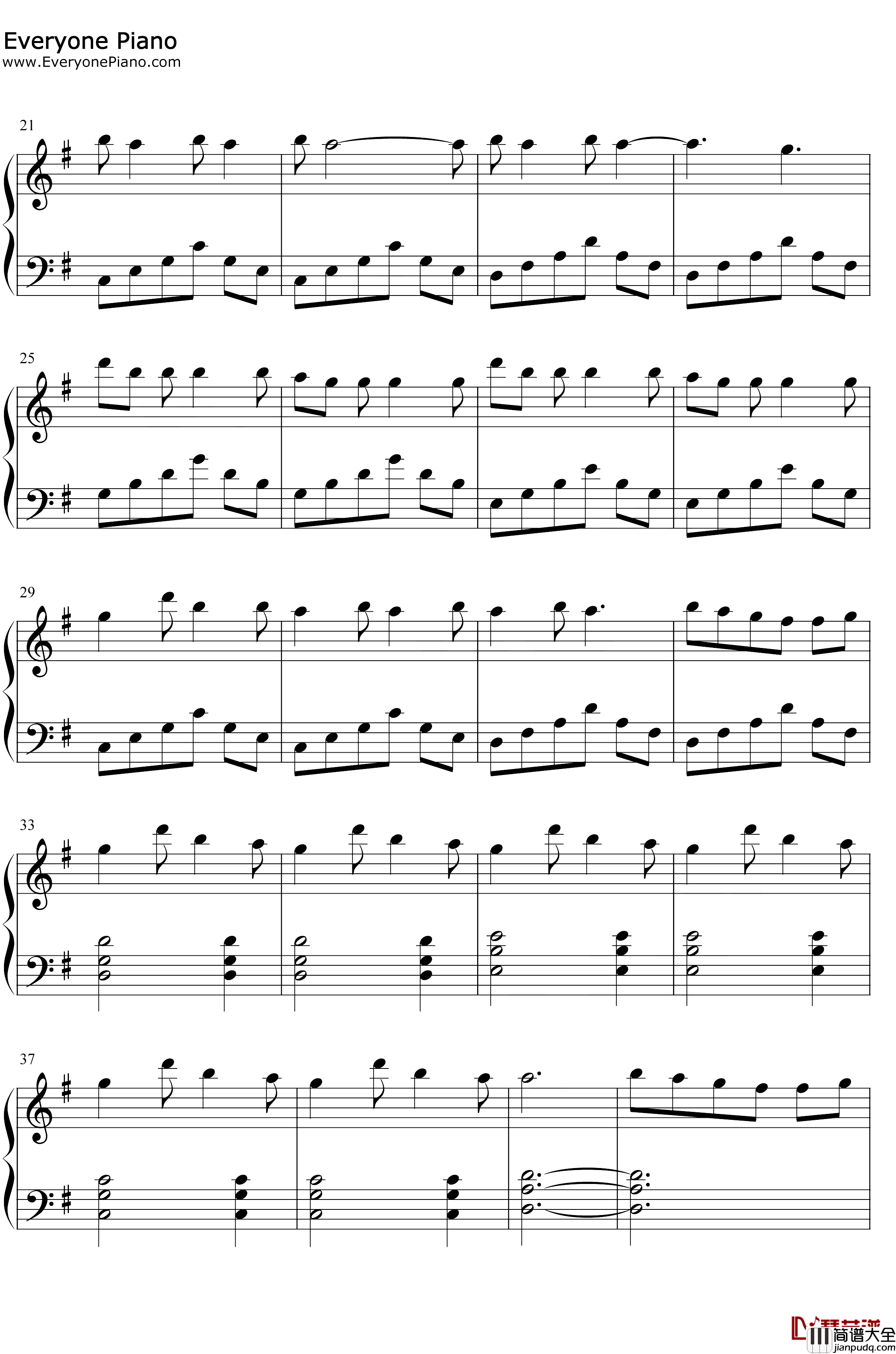 Winter_Bear钢琴谱_金泰亨_防弹少年团金泰亨