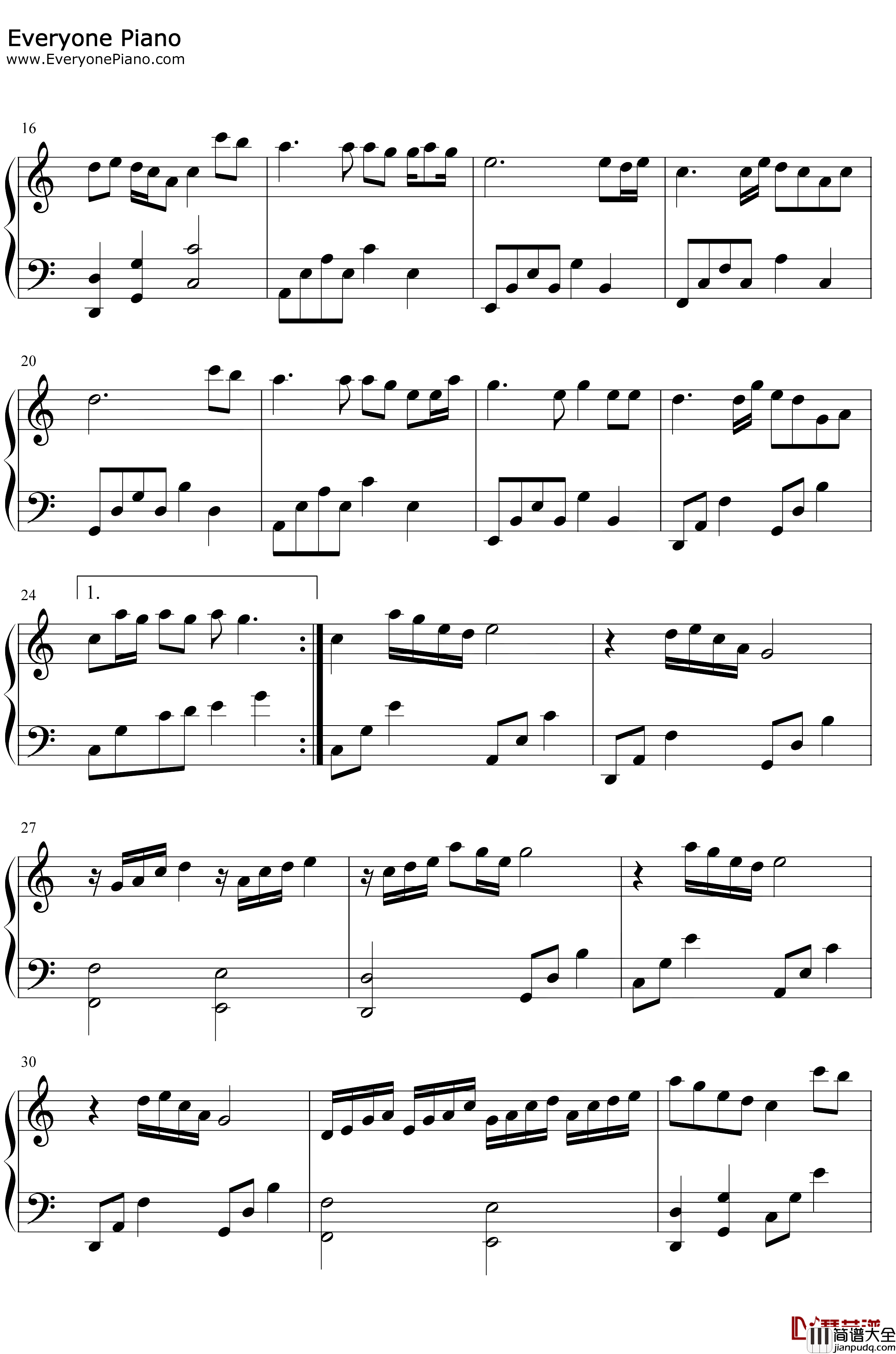 情字这条路钢琴谱_潘越云_林文信版