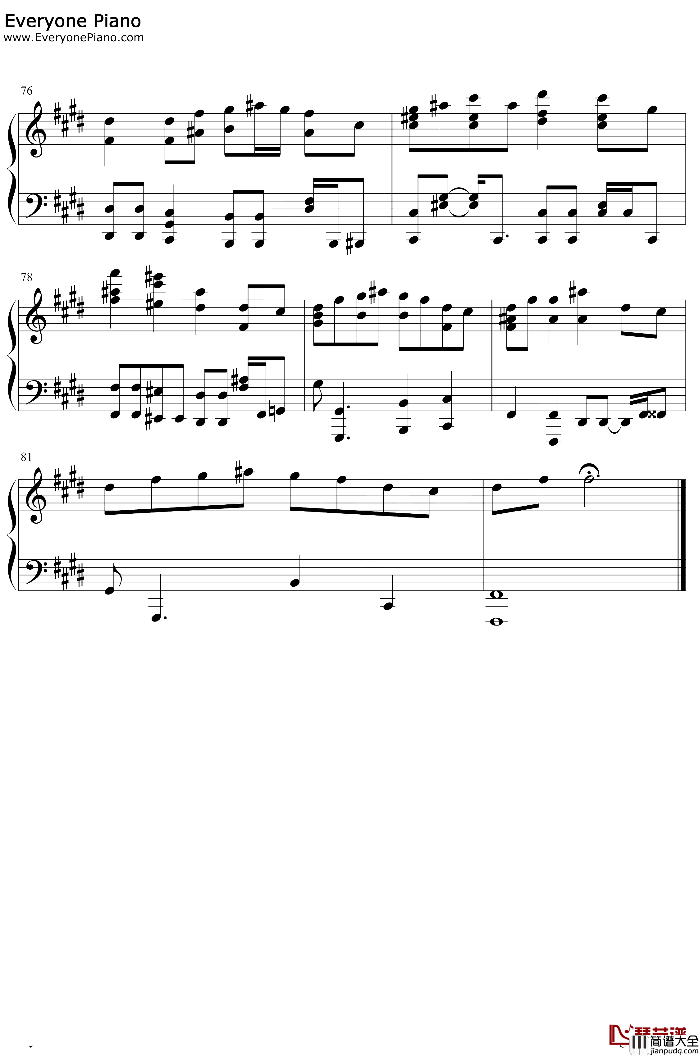 パプリカ钢琴谱_Foorin_红辣椒_NHK2020奥运会应援歌曲