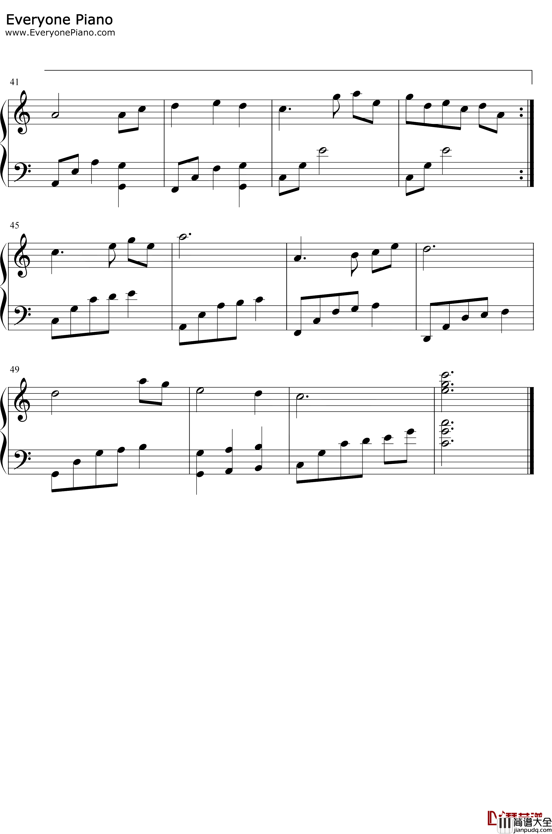 走不完的爱钢琴谱_韦唯_林文信版