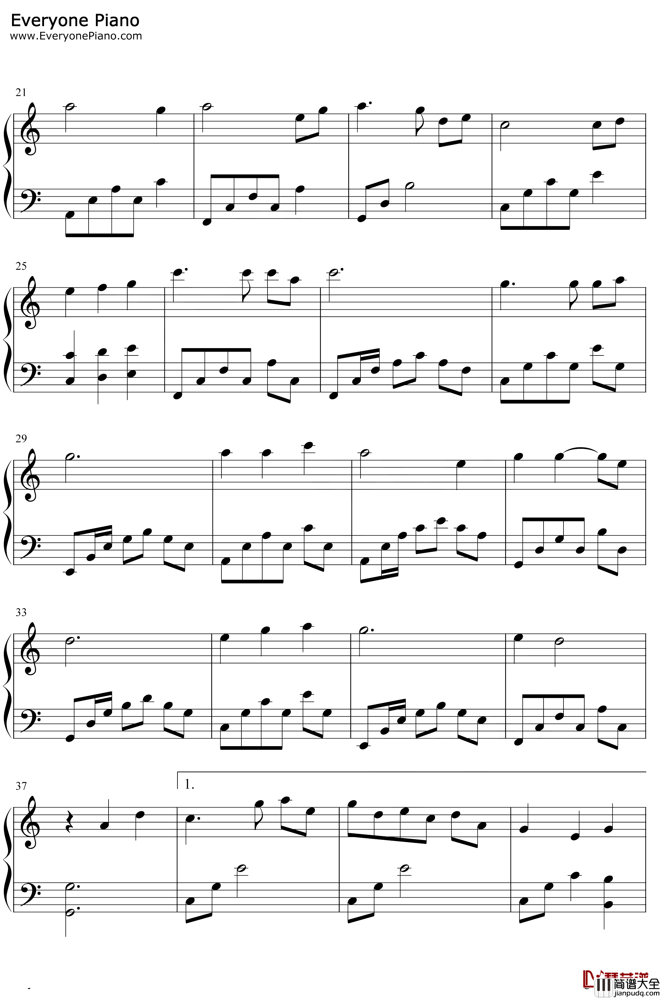 走不完的爱钢琴谱_韦唯_林文信版