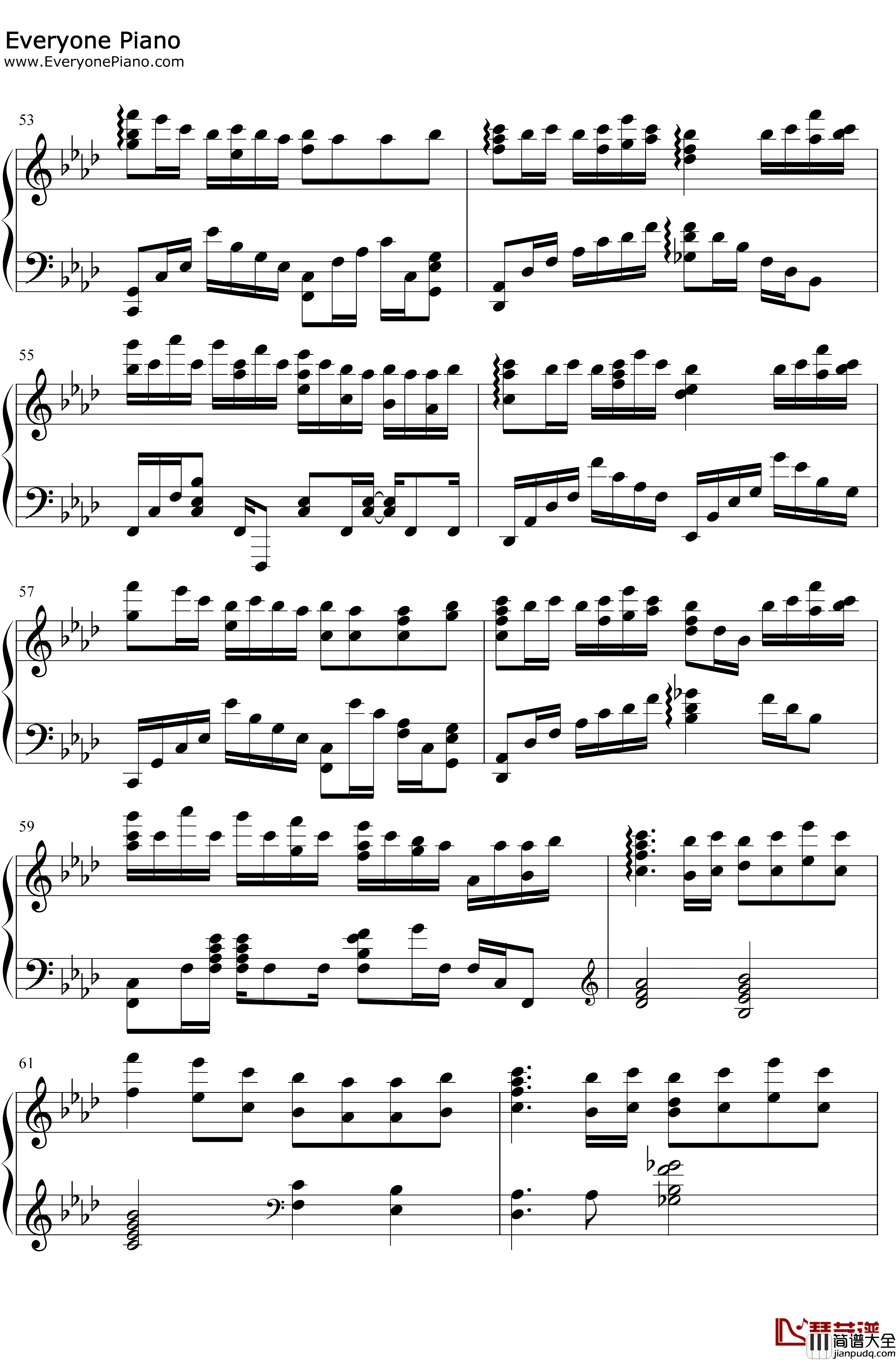 Letter钢琴谱_iris