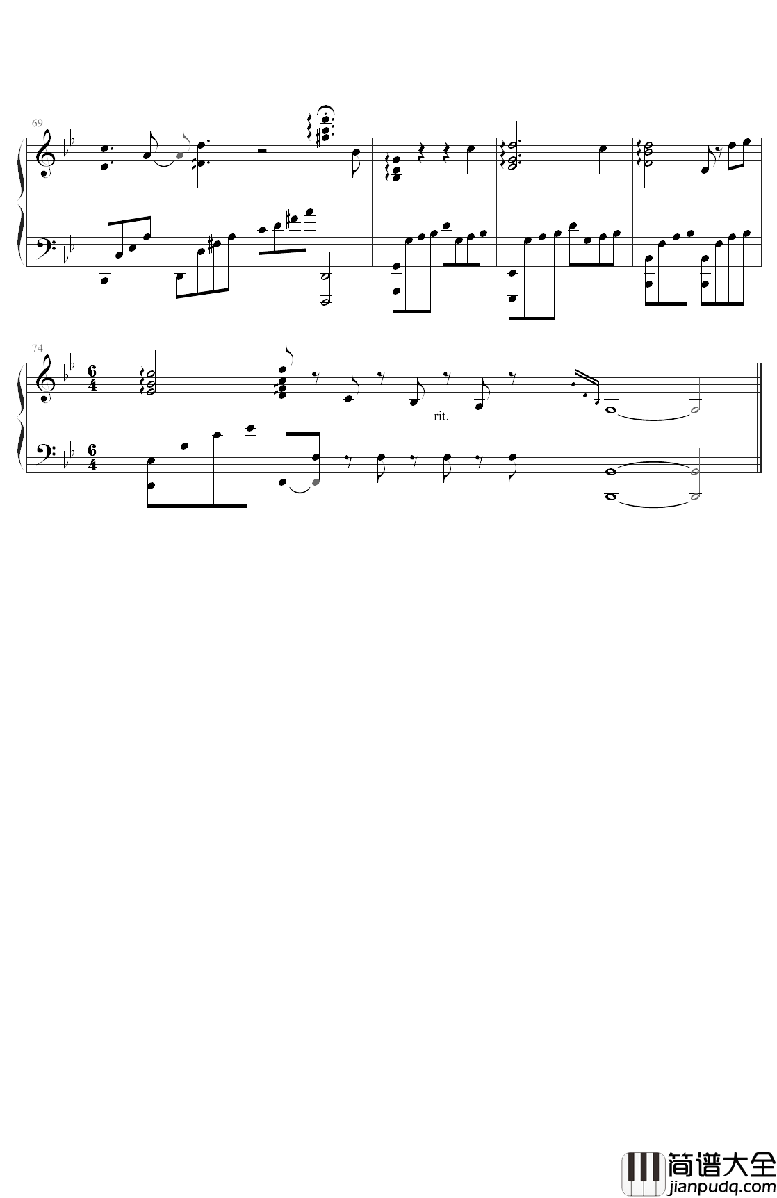 多恨生钢琴谱_电视剧_陈情令_金光瑶人物曲