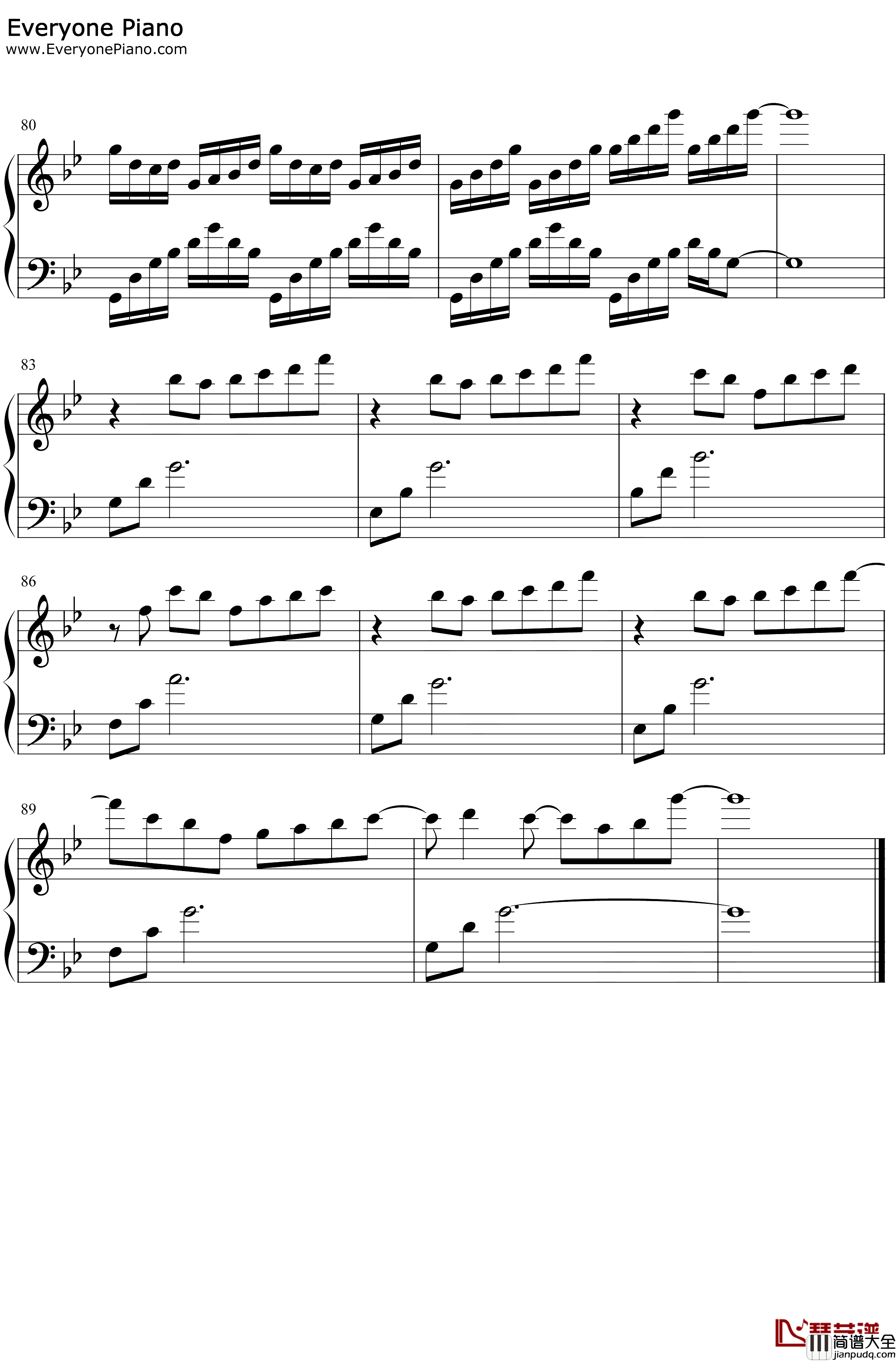 几经淬透钢琴谱_M小冯哒