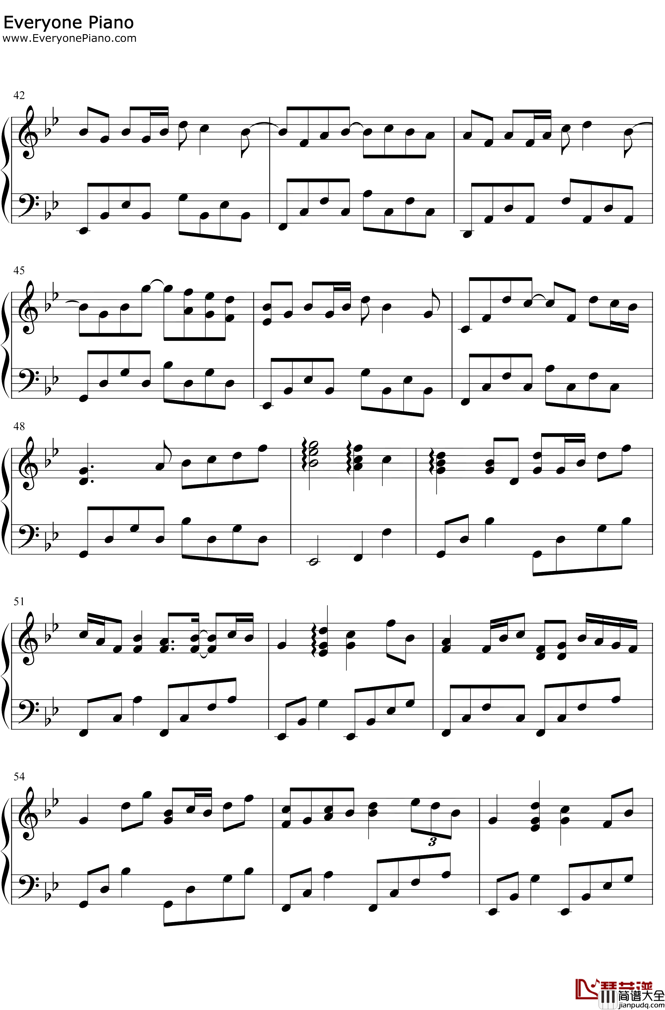 几经淬透钢琴谱_M小冯哒