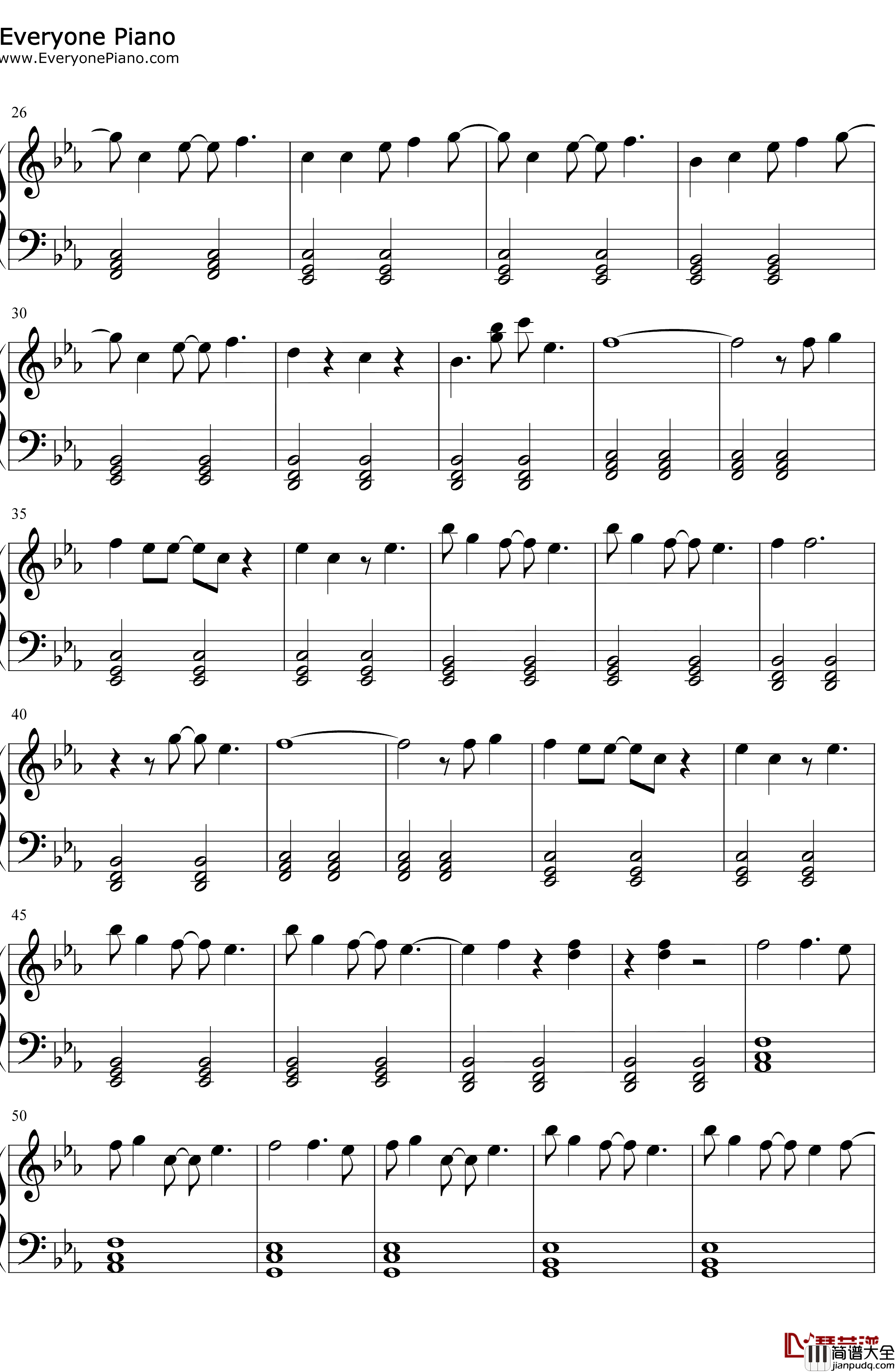 Blinding_Lights钢琴谱_The_Weeknd