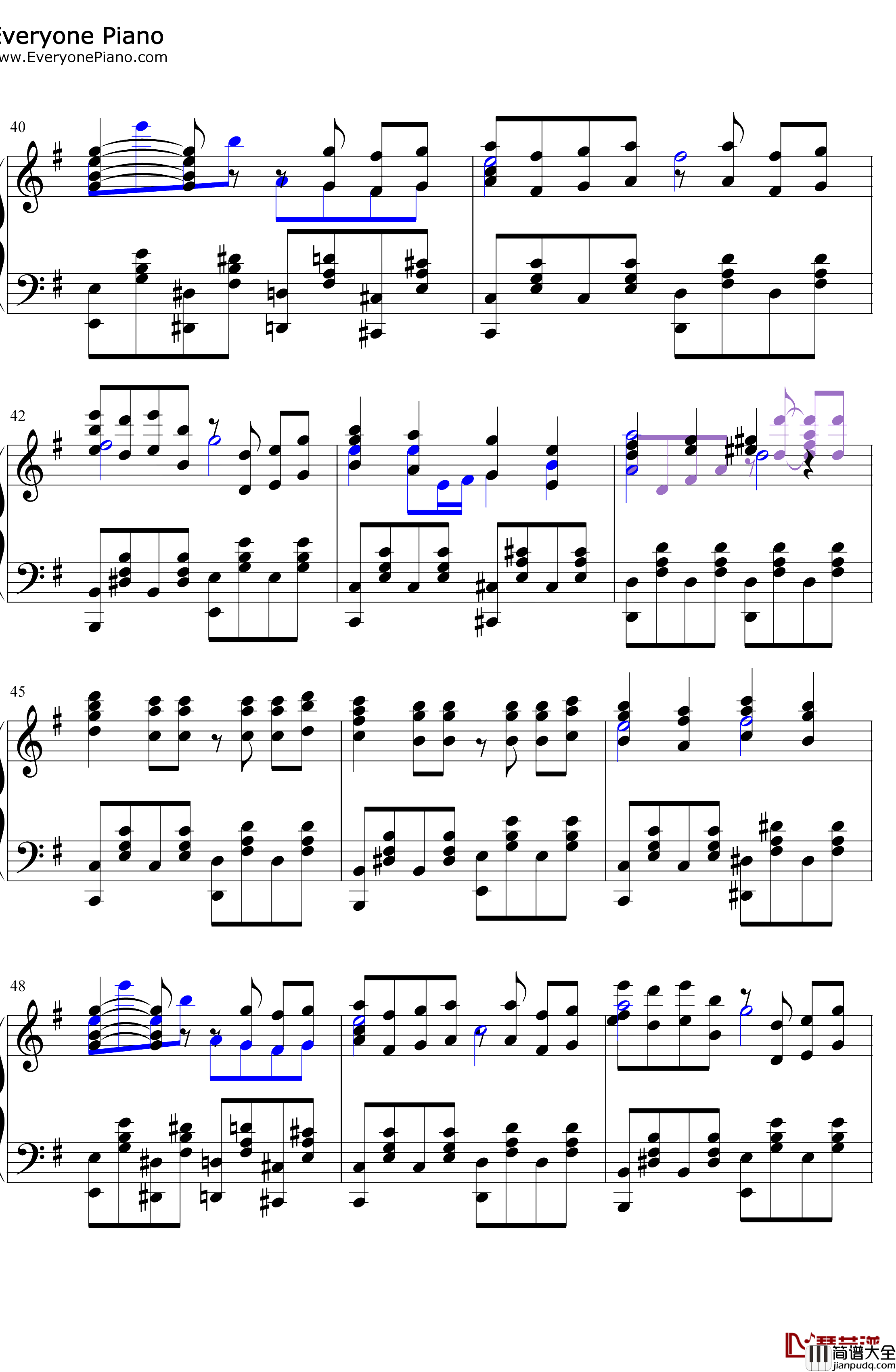 ファールプレーにくらり钢琴谱_分岛花音_出包王女ED