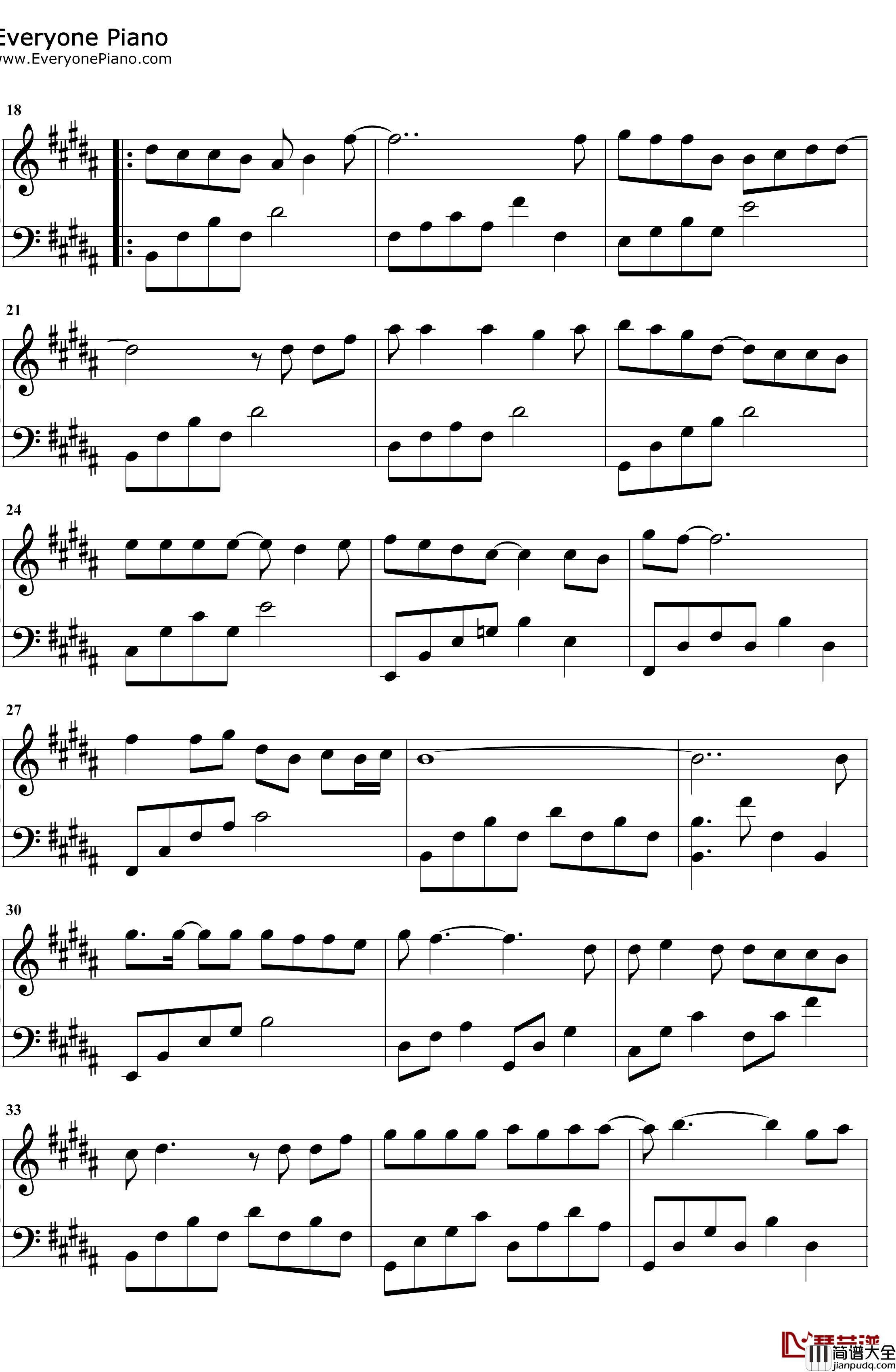 这种感觉就是爱钢琴谱_曾之乔_又见一帘幽梦片尾曲