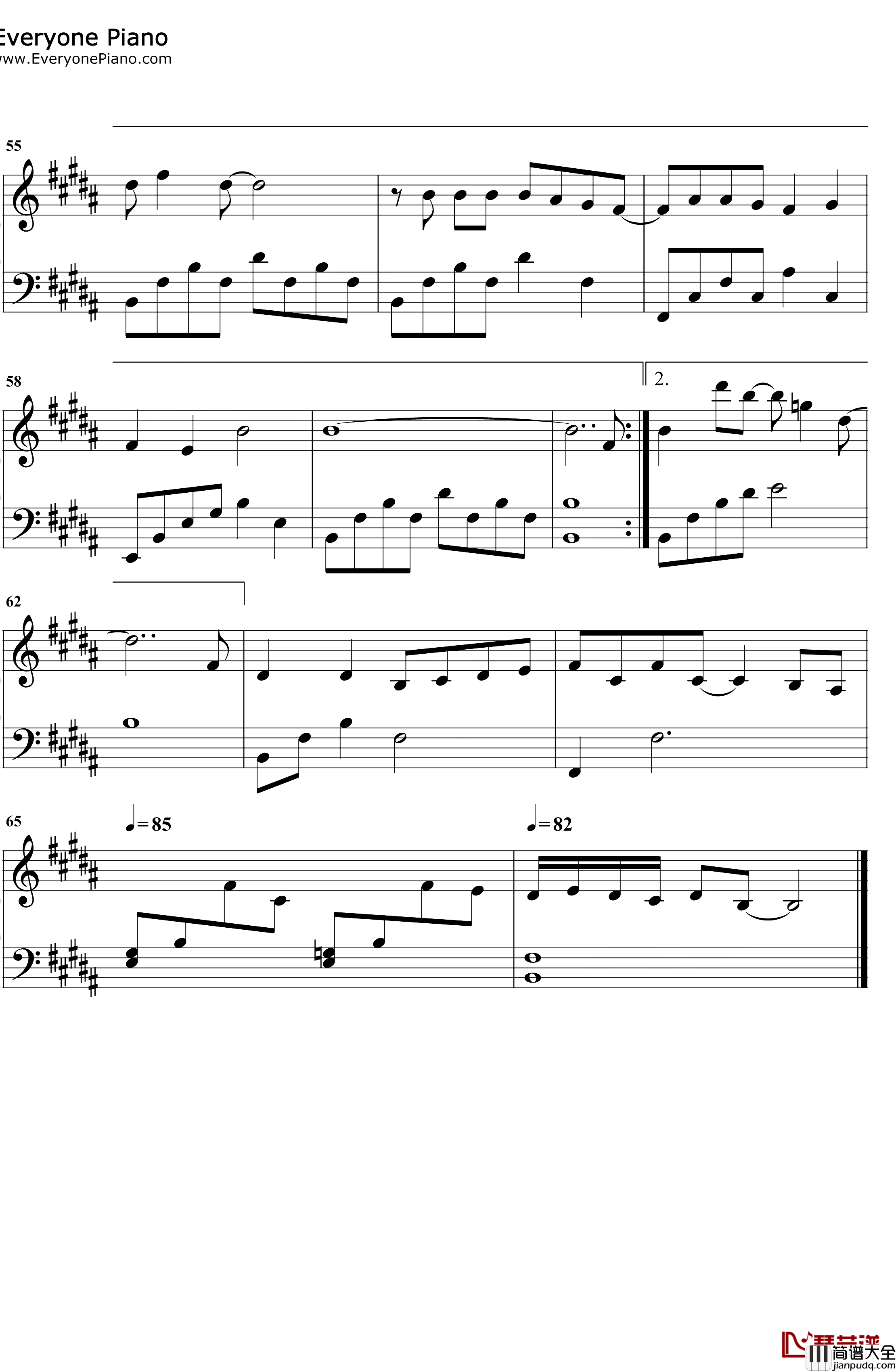 这种感觉就是爱钢琴谱_曾之乔_又见一帘幽梦片尾曲