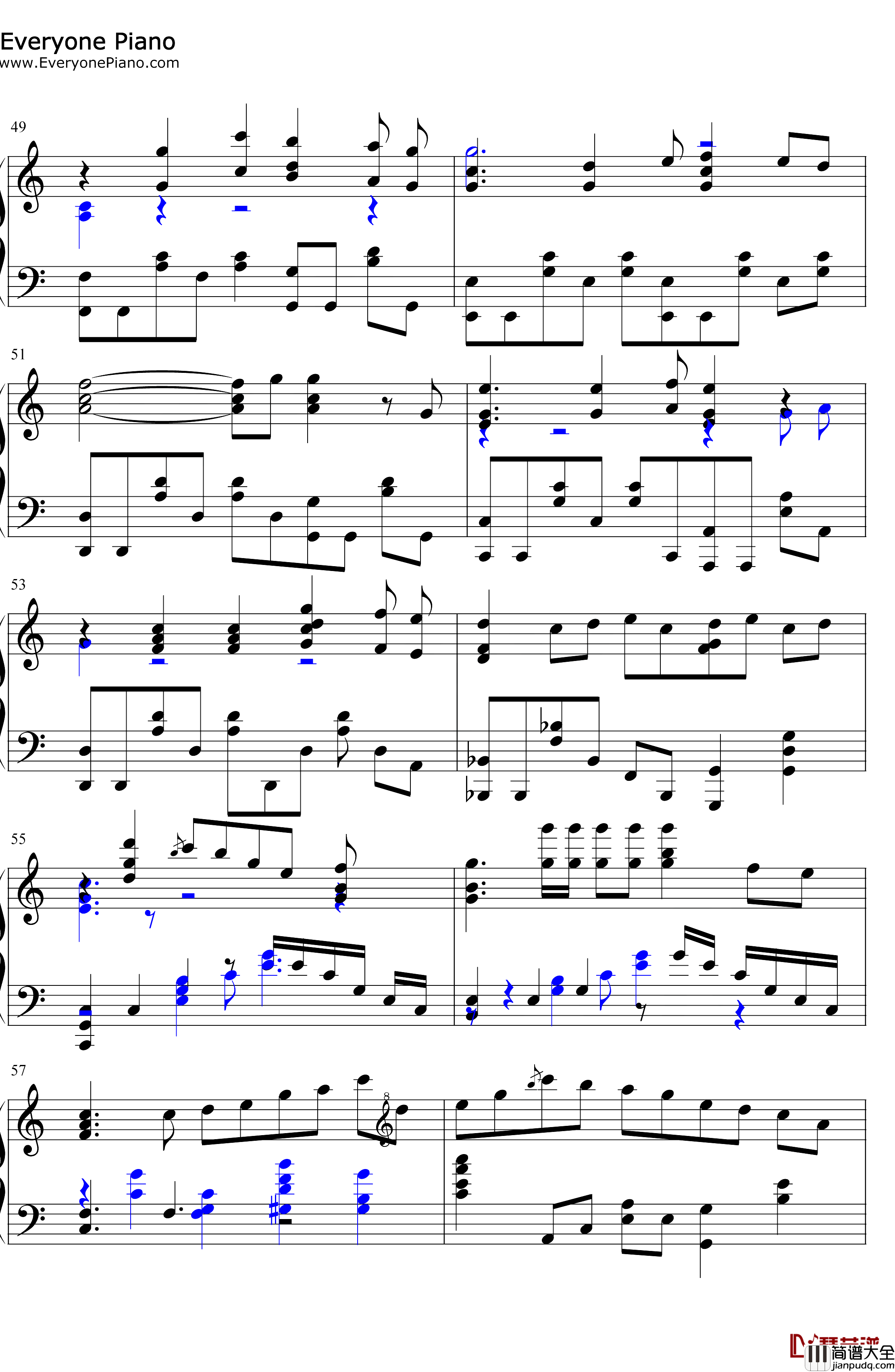 真っ白钢琴谱_诸星堇_爱书的下克上为了成为图书管理员不择手段OP