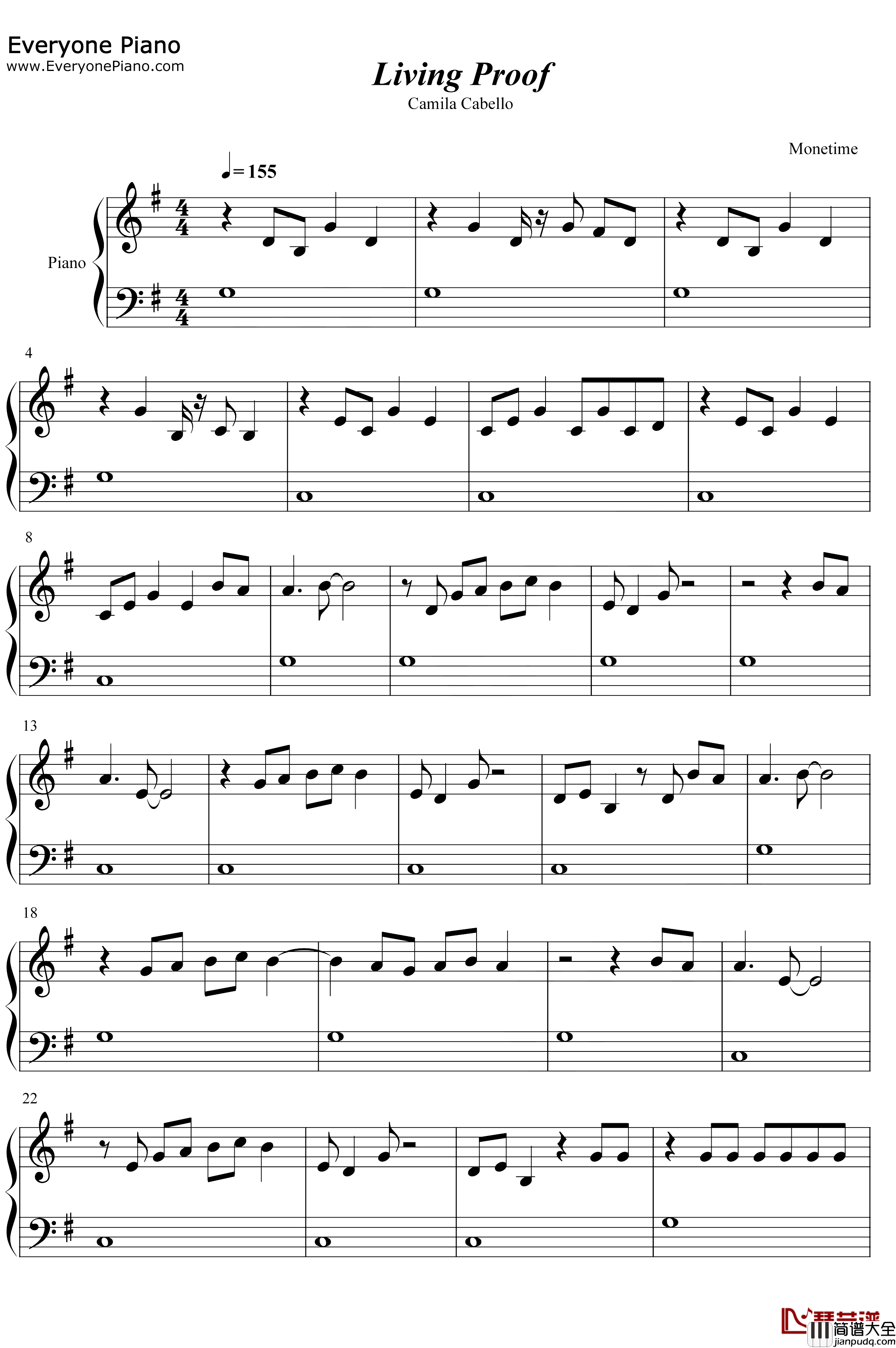 Living_Proof钢琴谱_Camila_Cabello