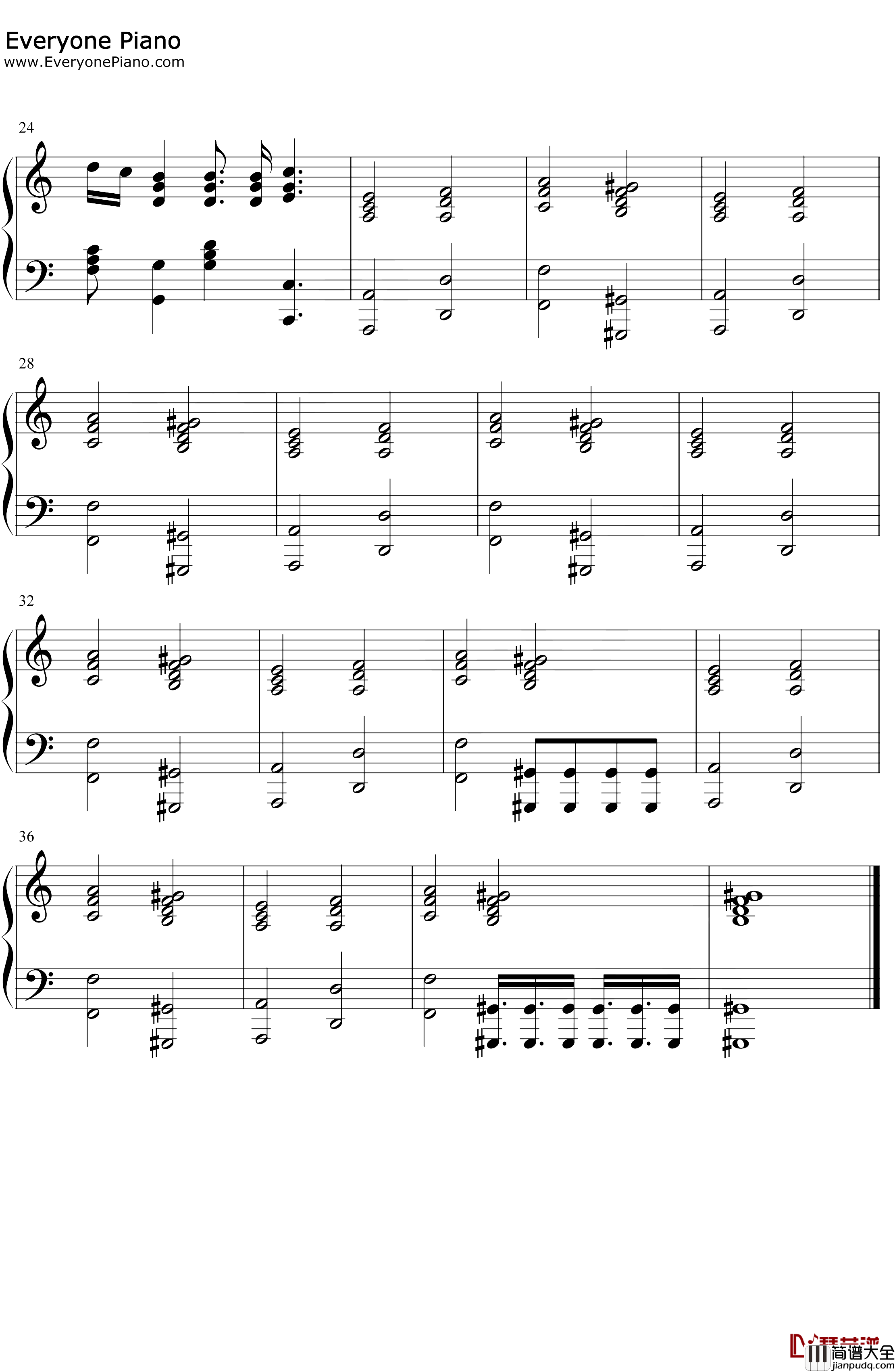 Selah钢琴谱_Kanye_West