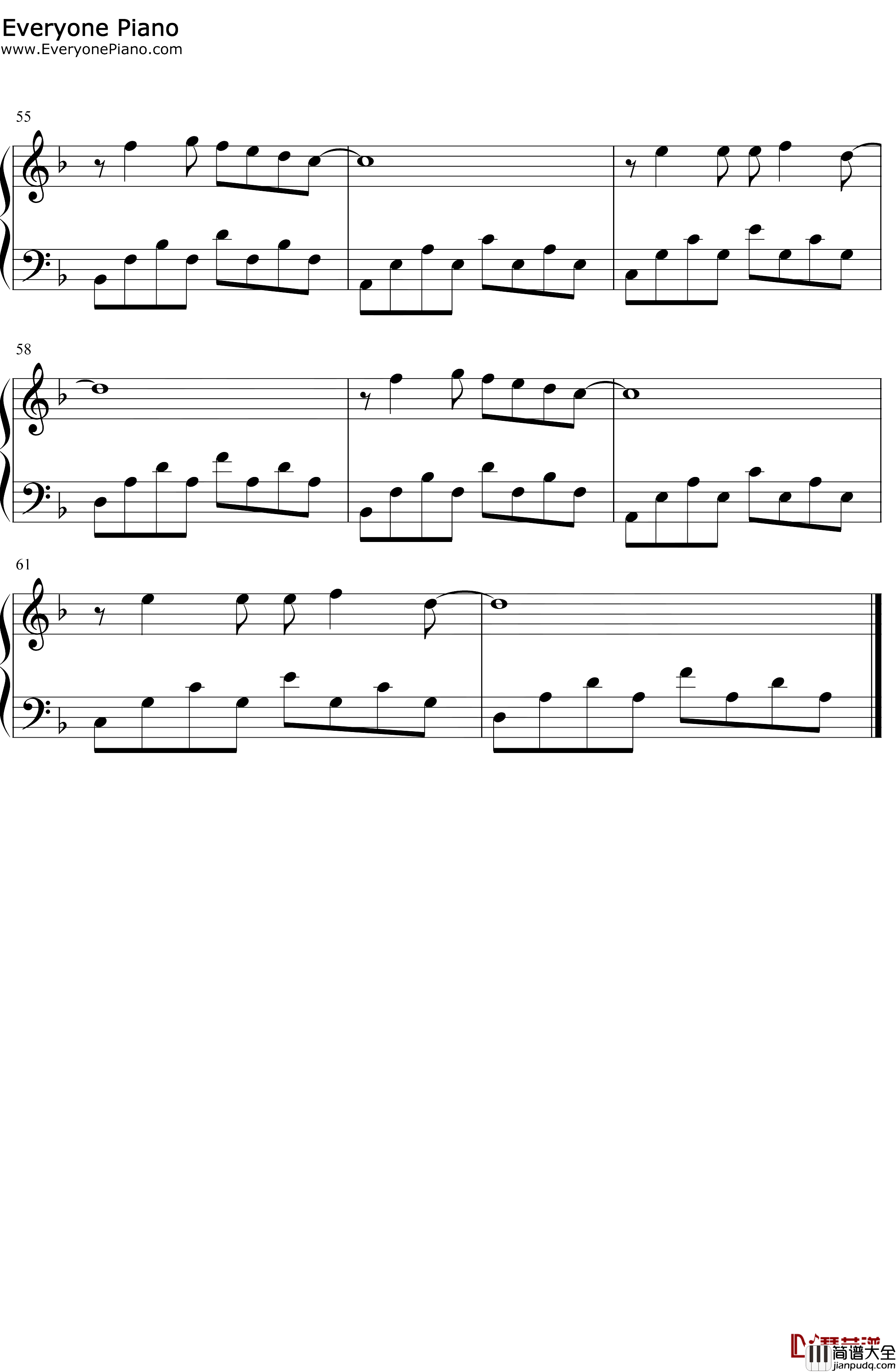 麻雀钢琴谱_李荣浩_小人物也有未来_李荣浩