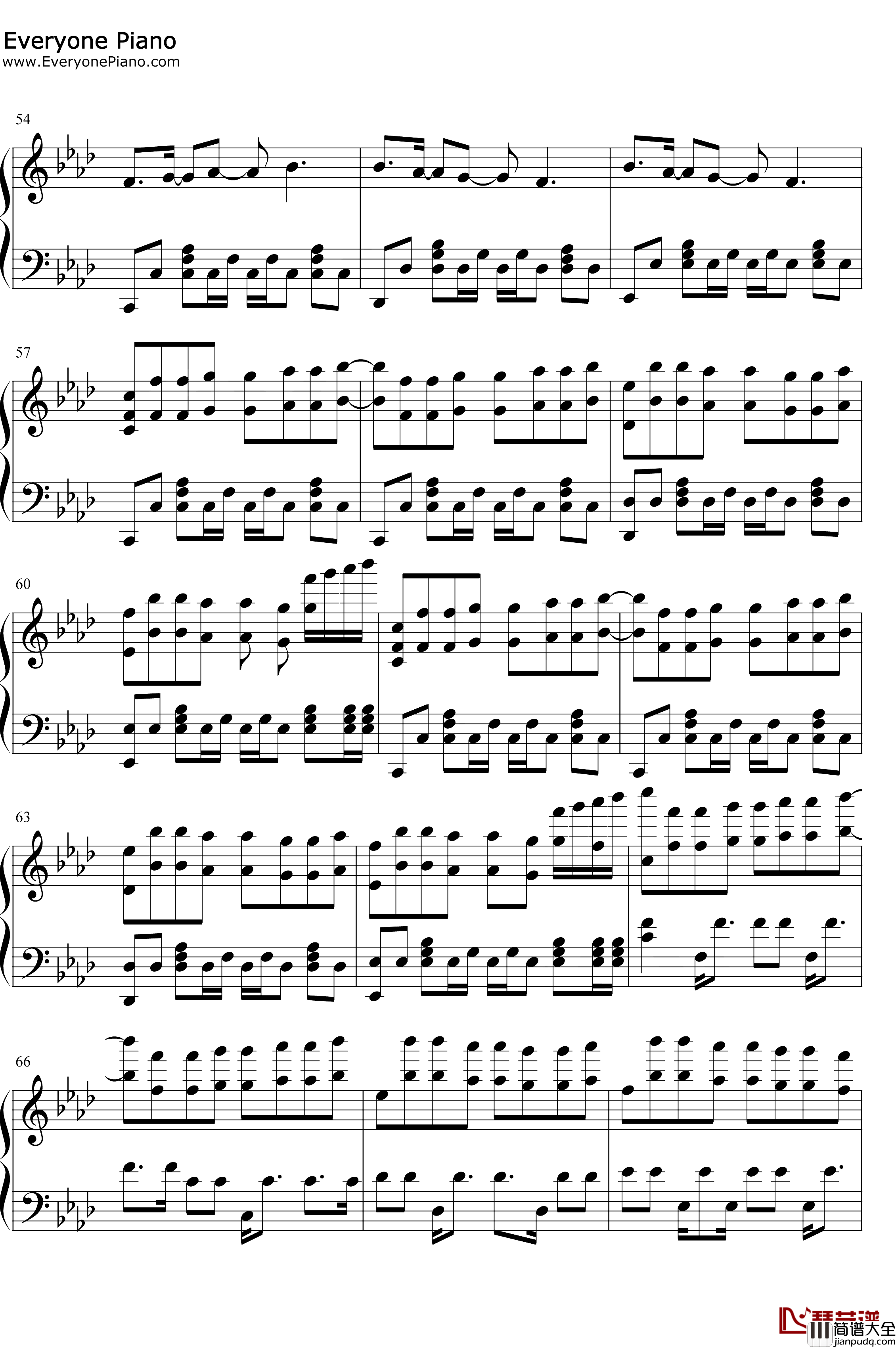 Time_Back钢琴谱_BadStyle_节奏感强的纯音乐_抖音超火BGM