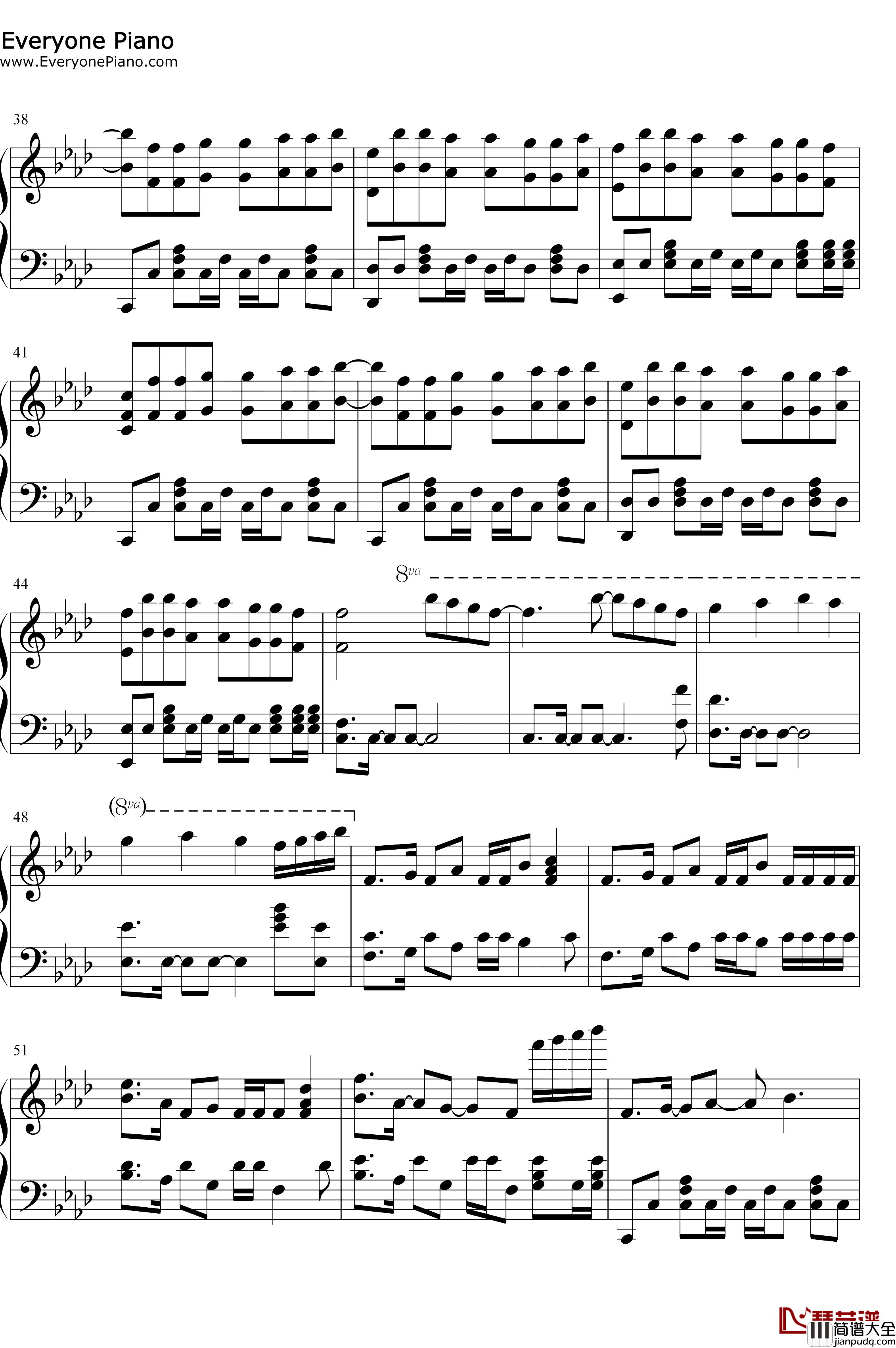 Time_Back钢琴谱_BadStyle_节奏感强的纯音乐_抖音超火BGM