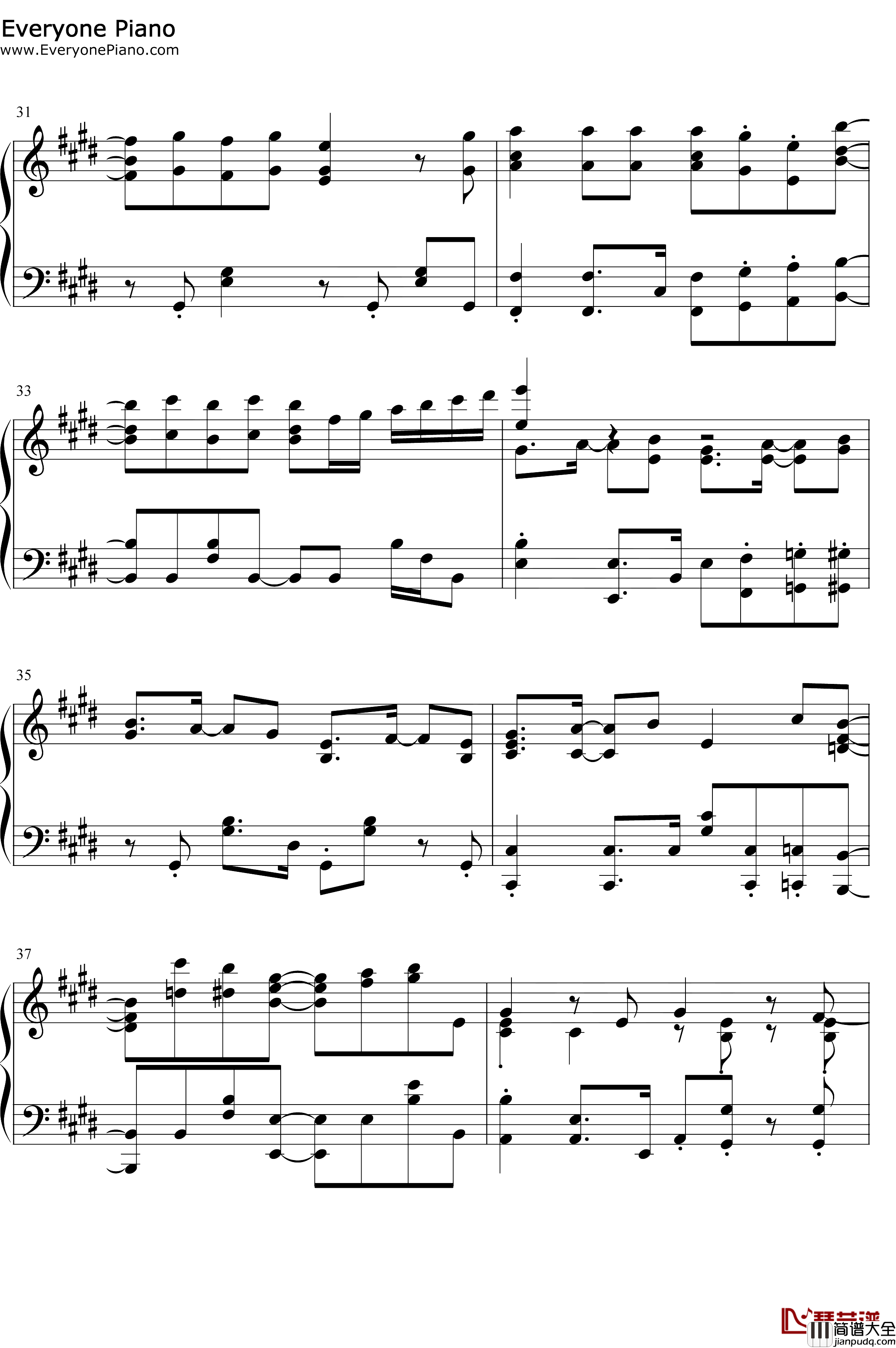 ユメシンデレラ钢琴谱_麻仓桃_骚动时节的少女们啊ED