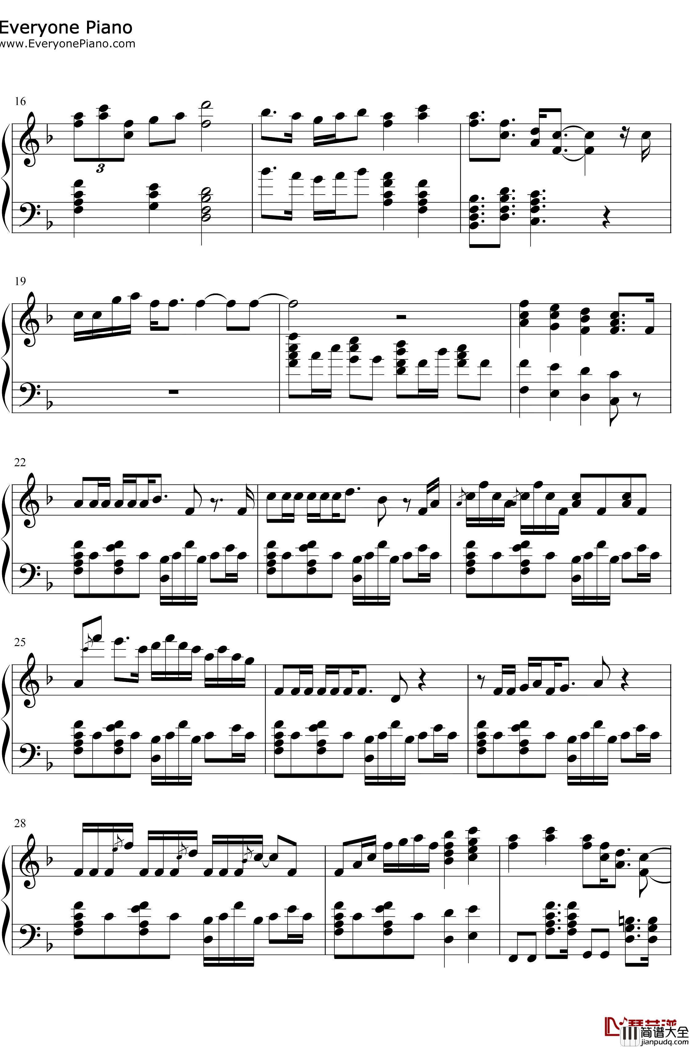 Some_Things_Never_Change钢琴谱_Kristen_BellIdina_Menzel_Josh_Gad_Jonathan_Groff_冰雪奇缘2OST