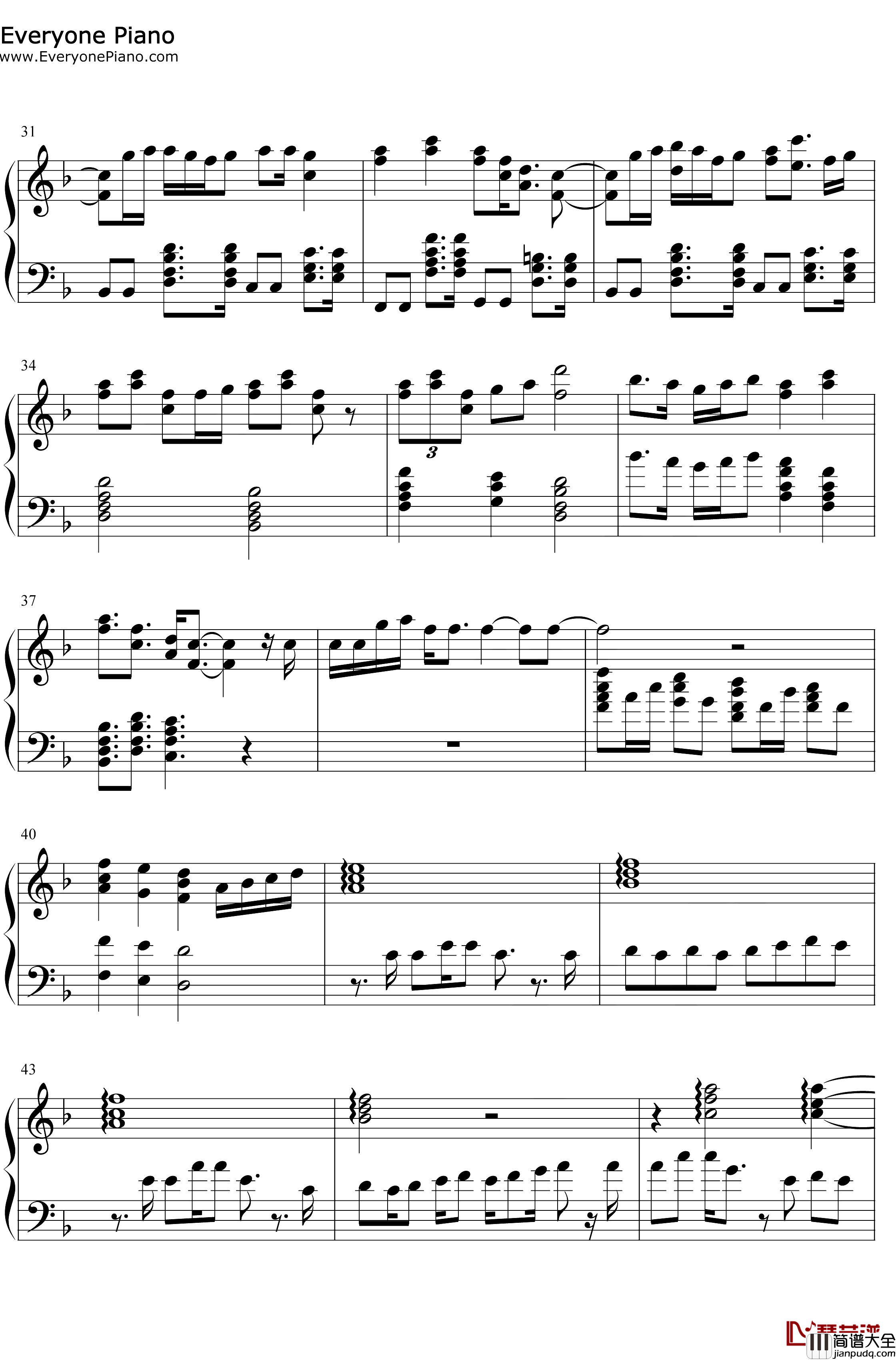 Some_Things_Never_Change钢琴谱_Kristen_BellIdina_Menzel_Josh_Gad_Jonathan_Groff_冰雪奇缘2OST