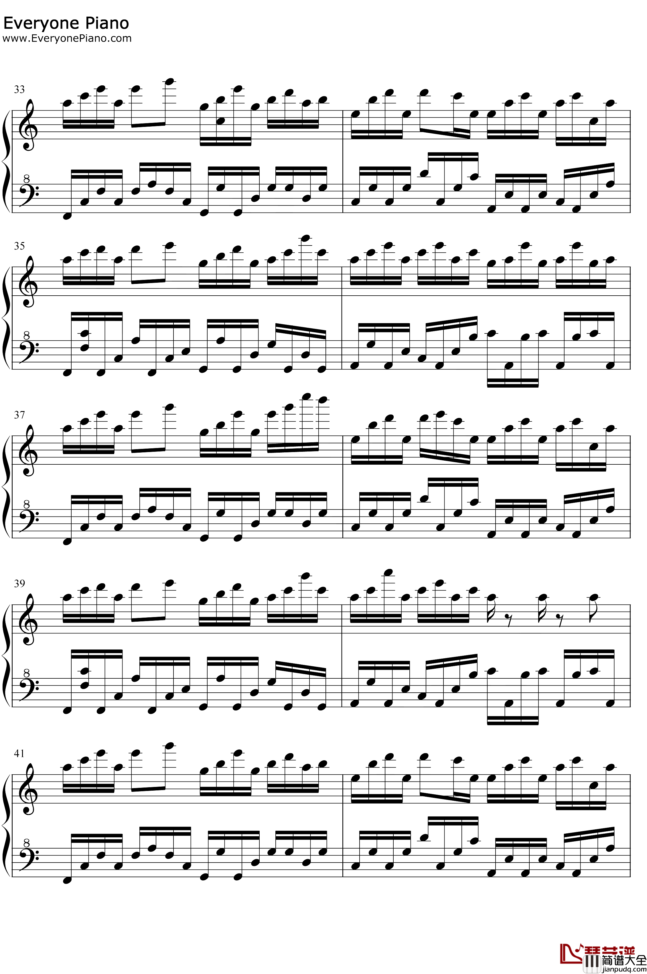 春念钢琴谱_夏小舟_好听的轻音乐