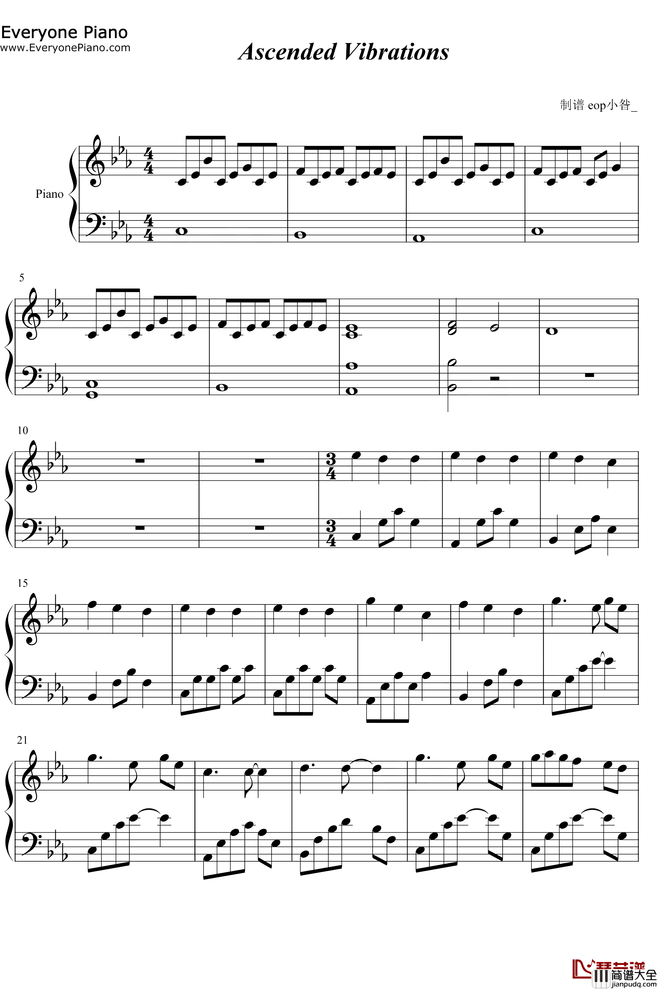 Ascended_Vibrations钢琴谱_Teo_AscendedVibrations