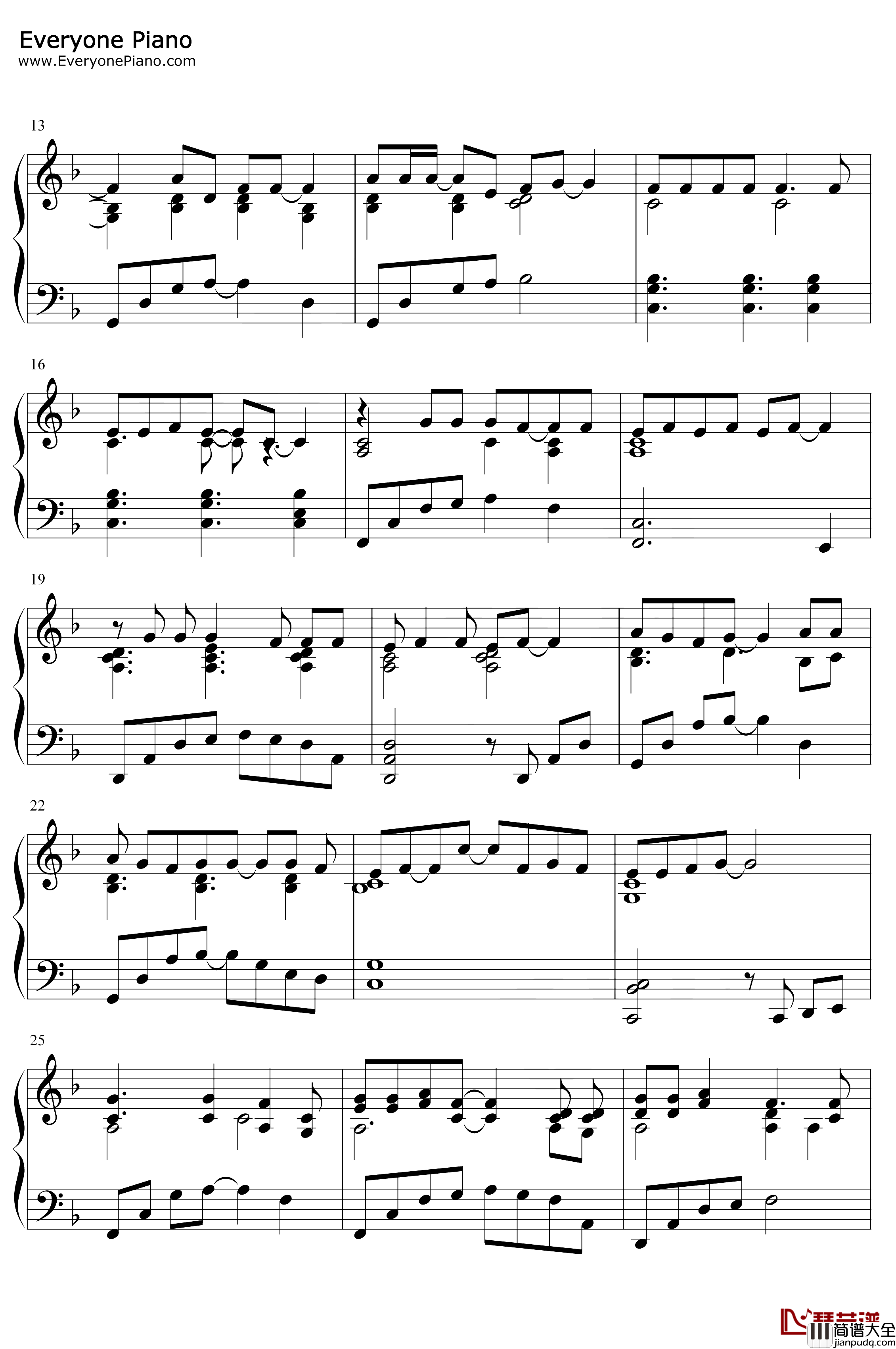 Last_Christmas钢琴谱_Wham!_Wham