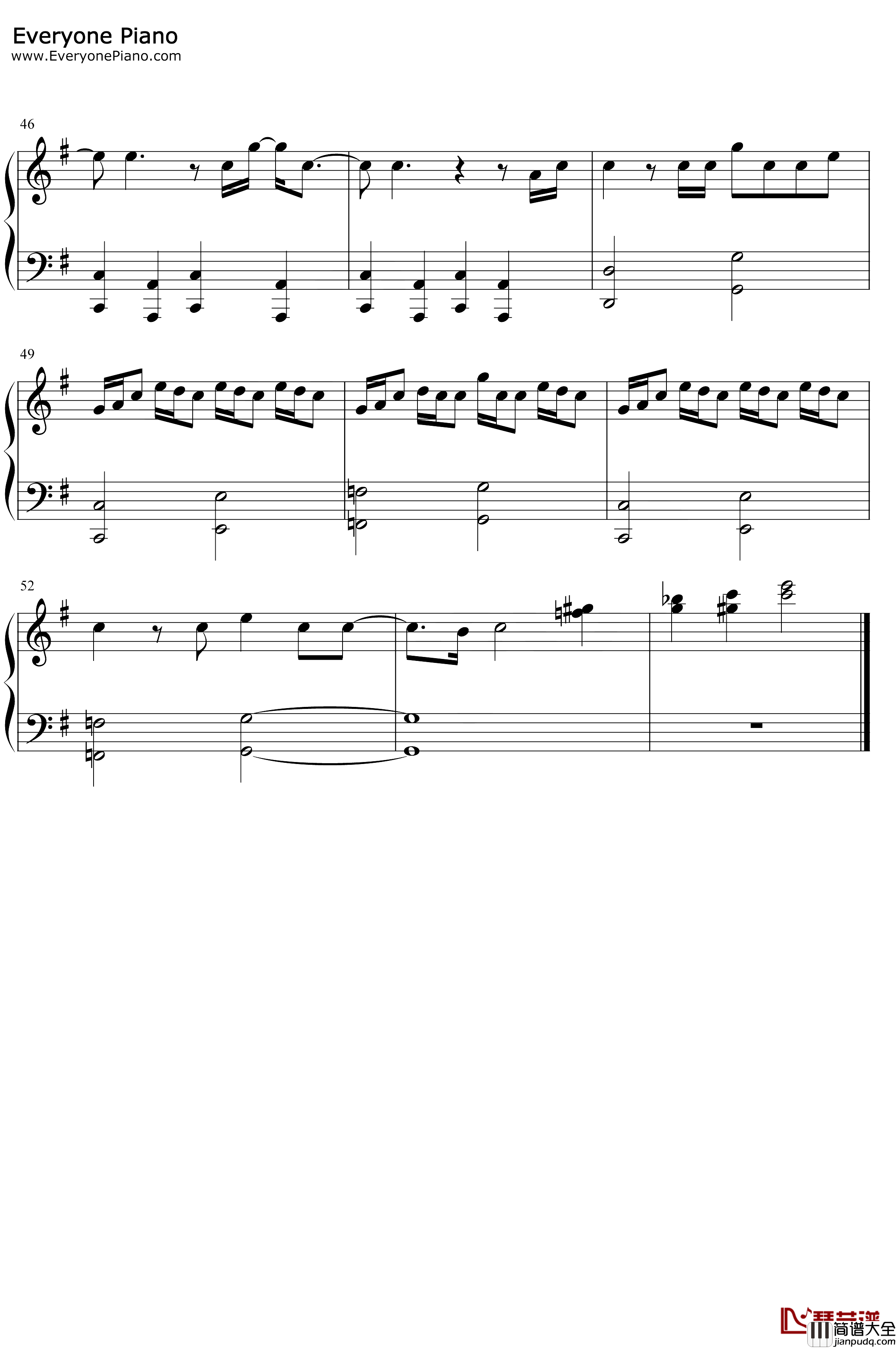 Lost_in_the_Woods钢琴谱_JonathanGroff_冰雪奇缘2插曲