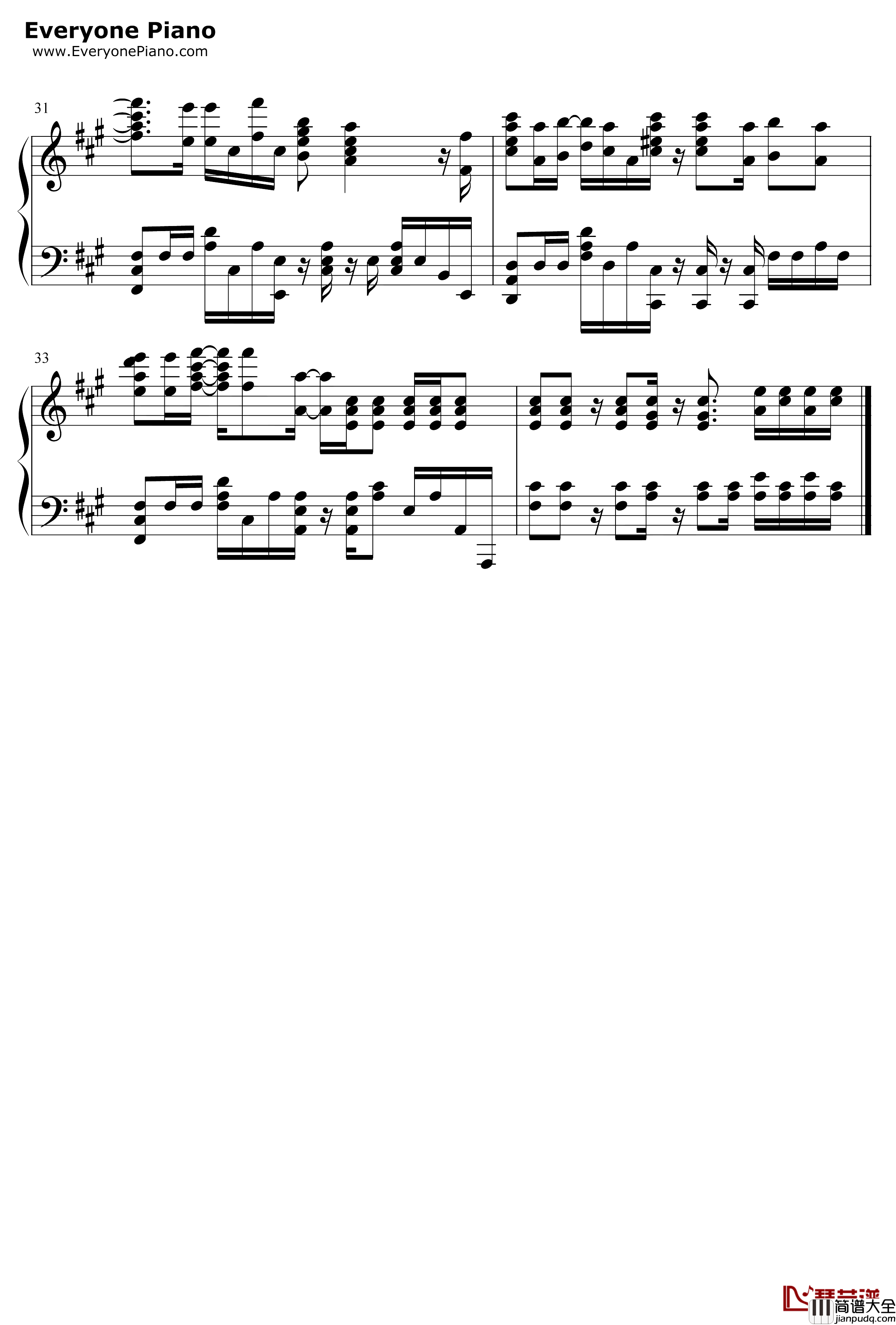 LIFE钢琴谱_Rude_α_石纪元ED