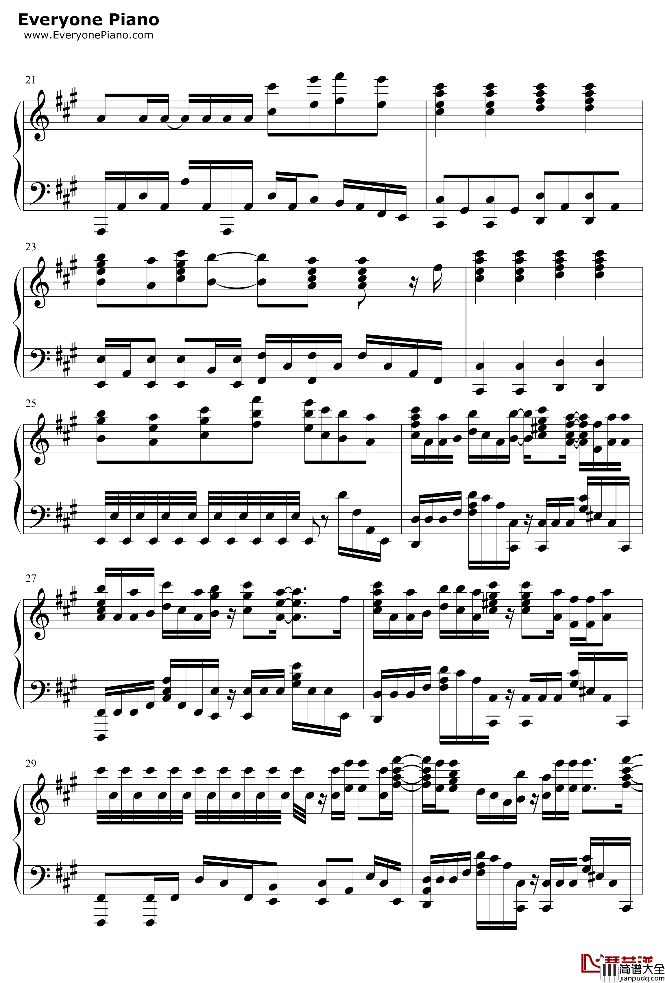 LIFE钢琴谱_Rude_α_石纪元ED