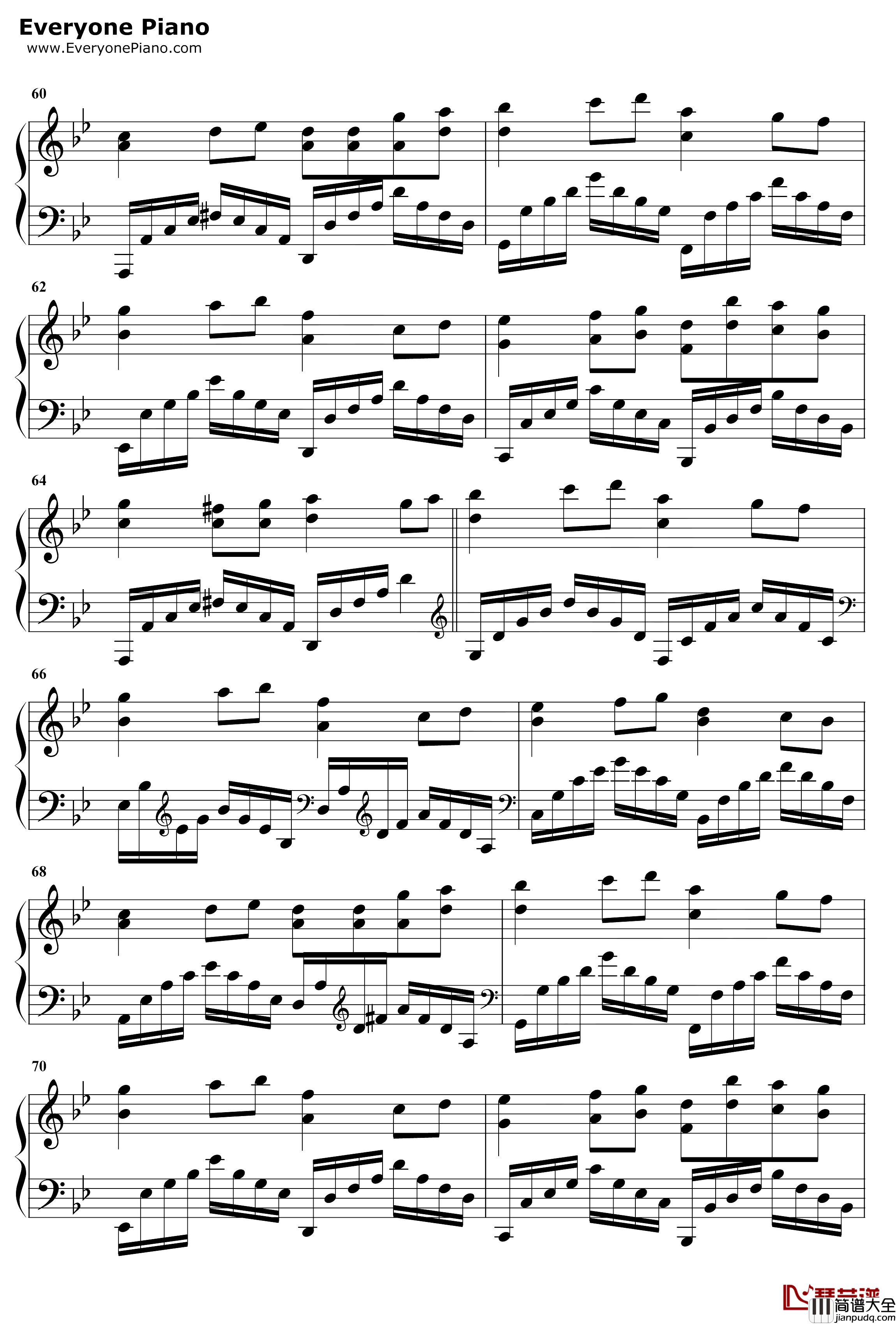 空虚沸腾钢琴谱_本兮