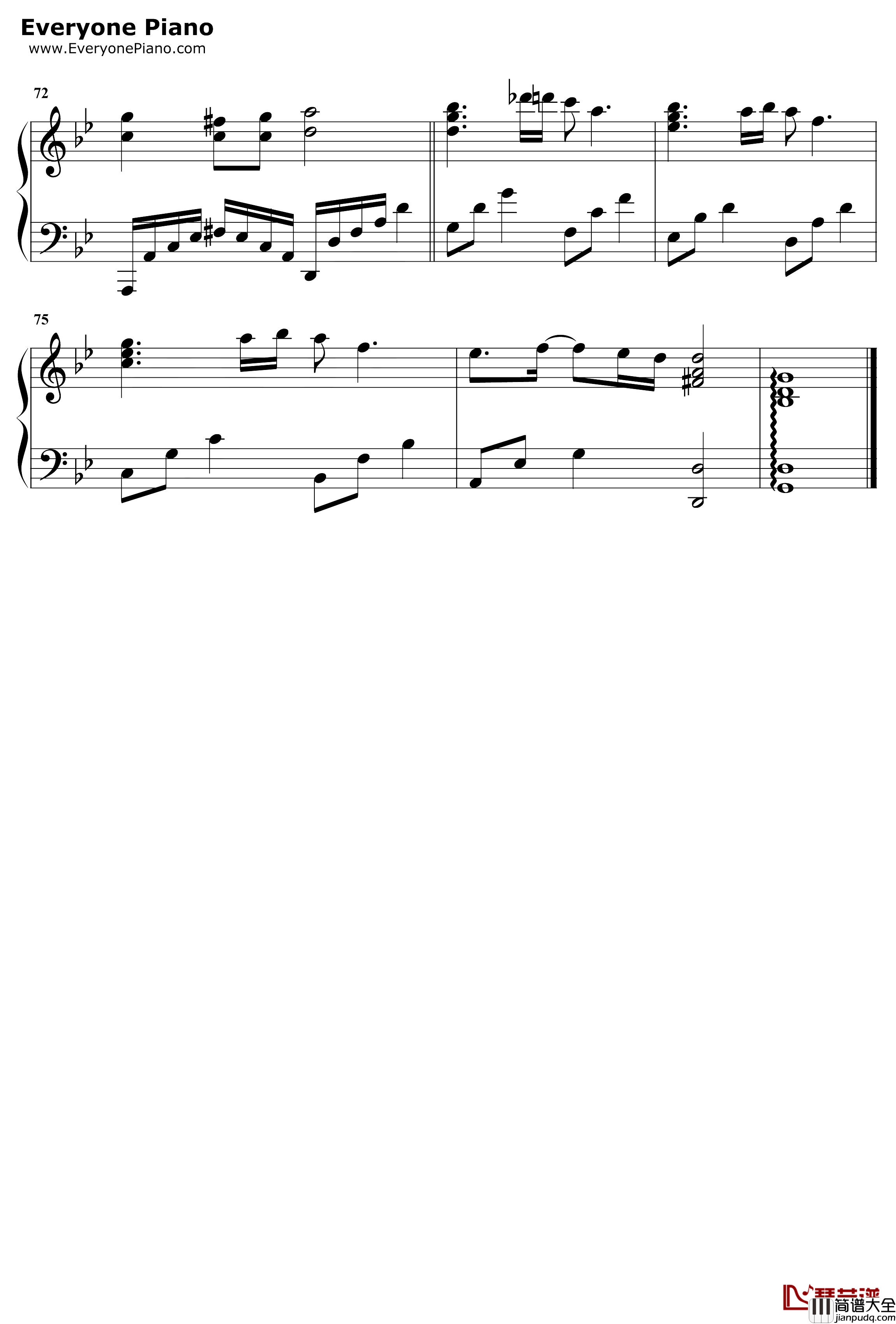 空虚沸腾钢琴谱_本兮