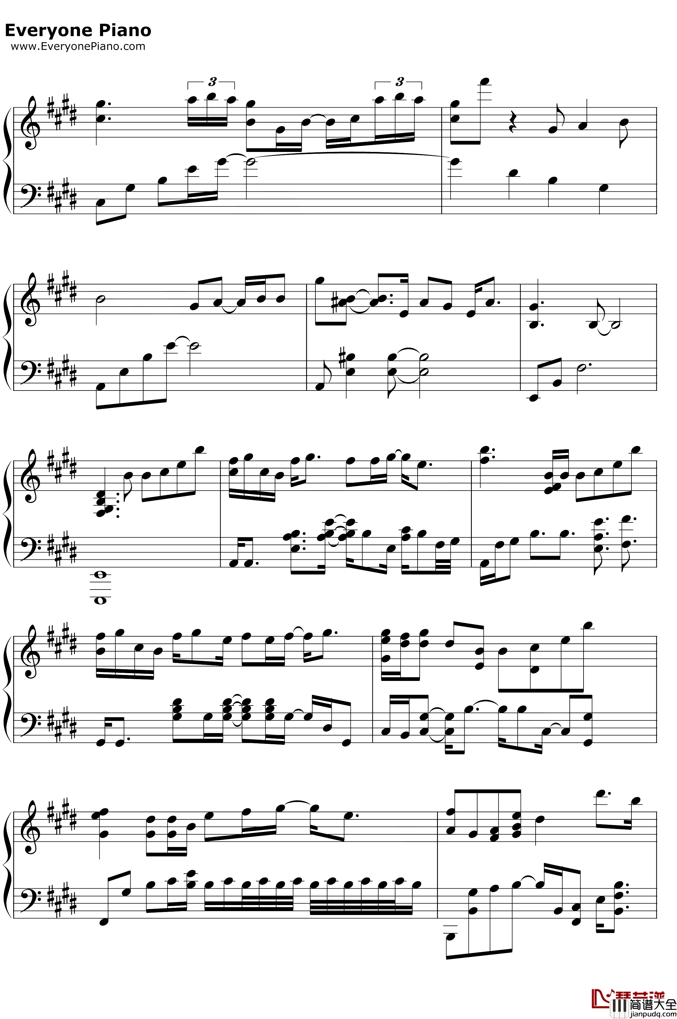 年轮说钢琴谱_杨丞琳_荼蘼片头曲