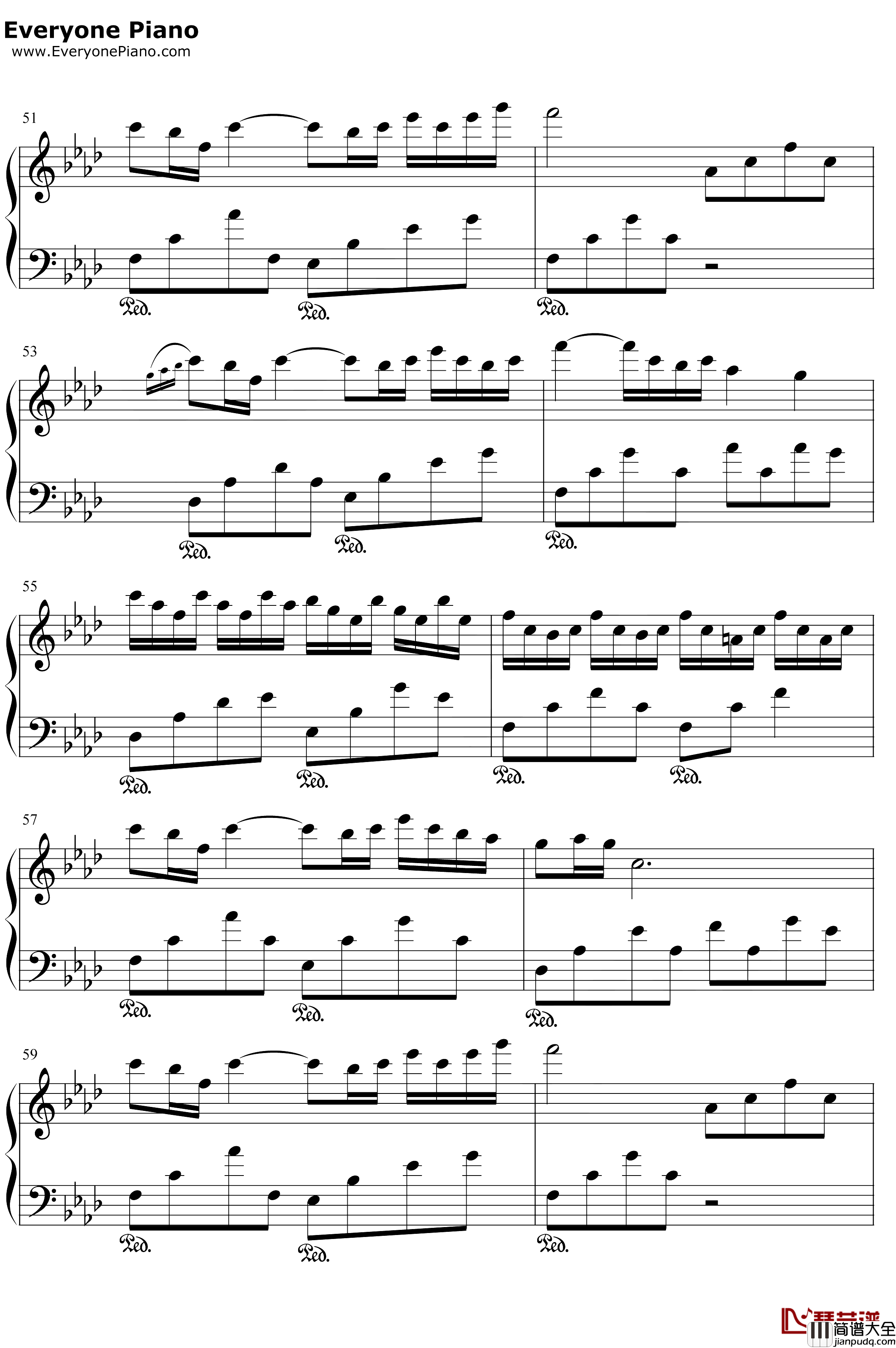 繁华的寂静钢琴谱_文武贝_繁华的寂静