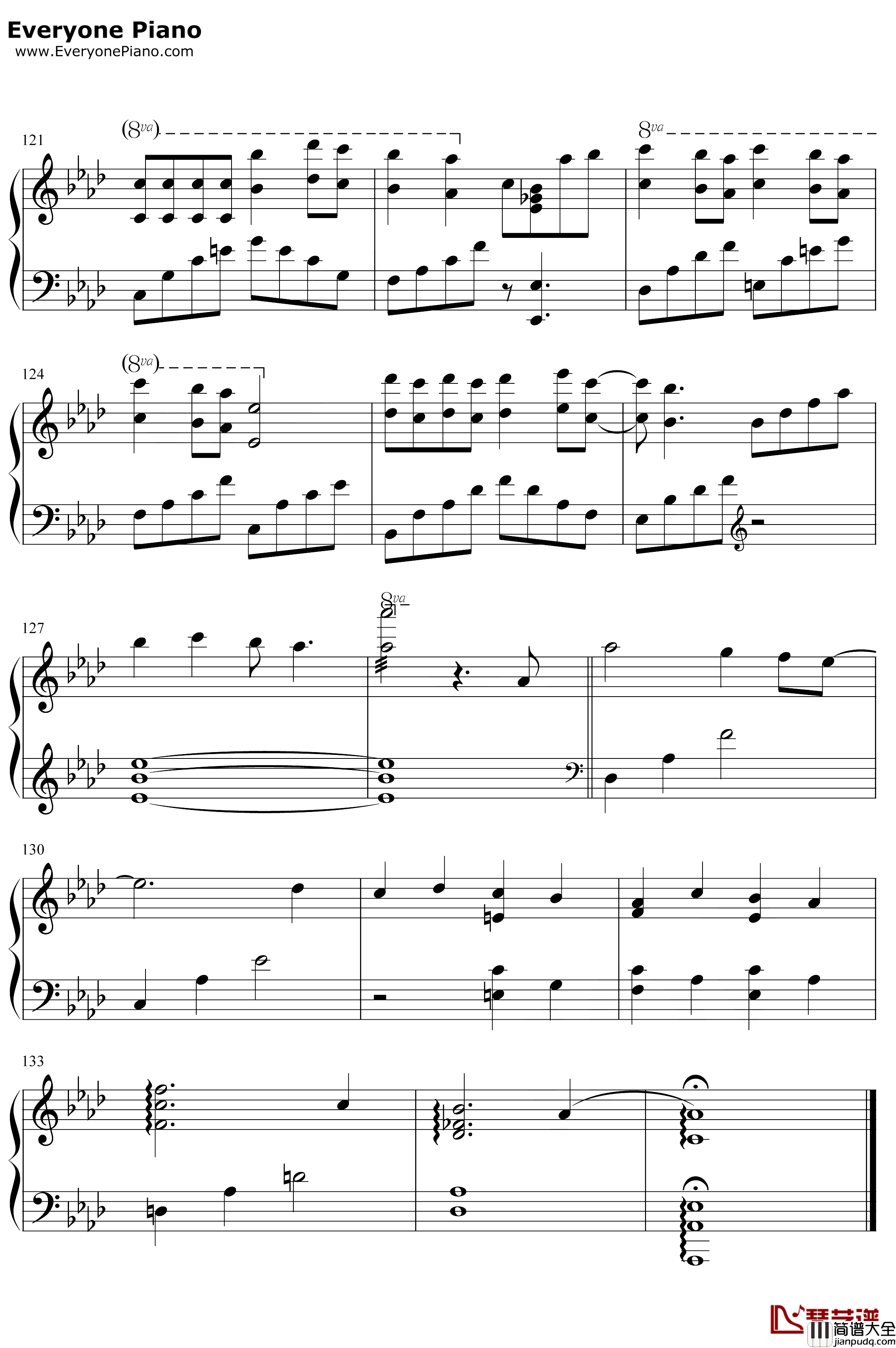 有个爱你的人不容易钢琴谱_那英_完整版