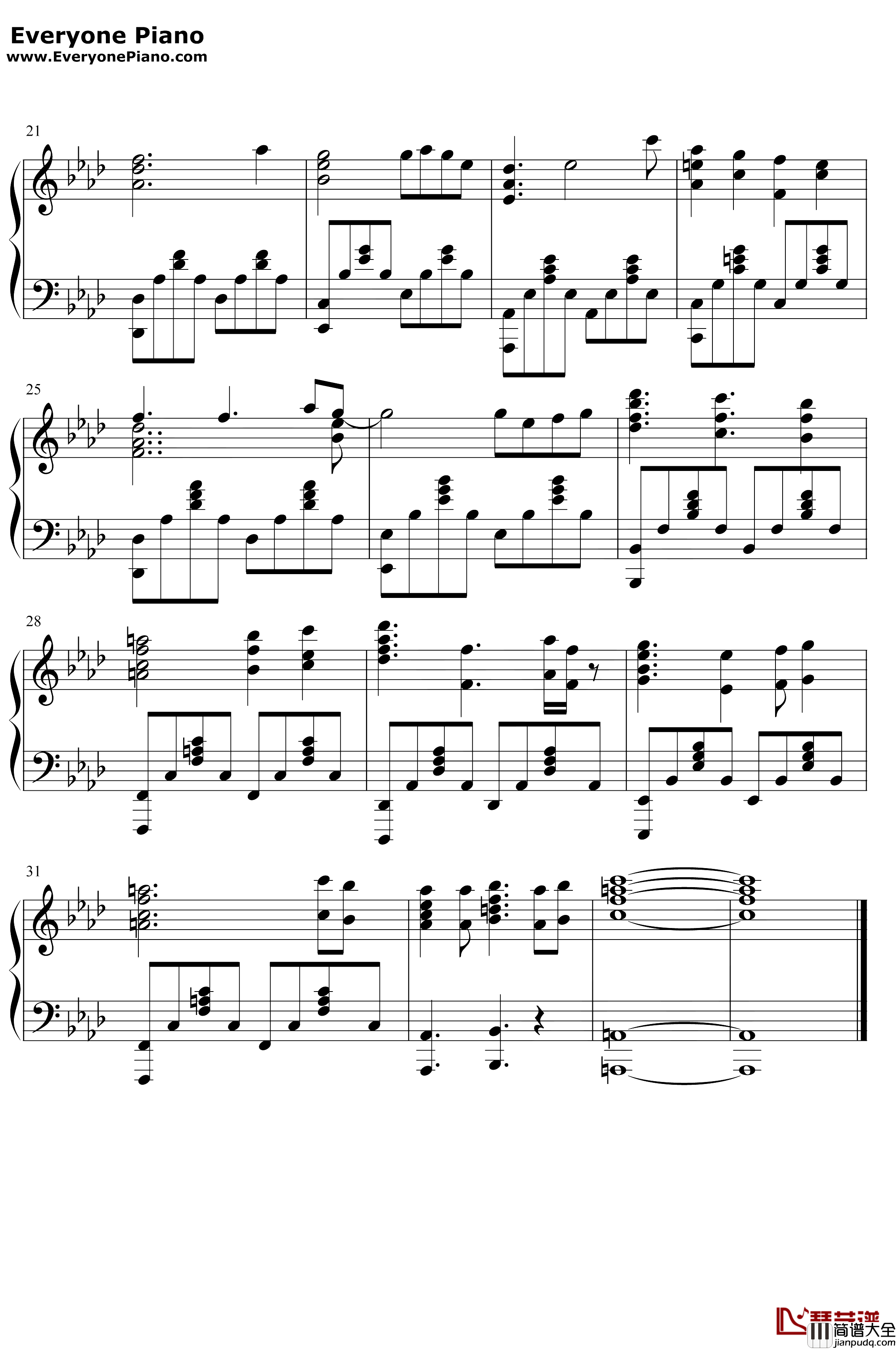 风舞钢琴谱_Movement_Music_Productions_斗罗大陆ED