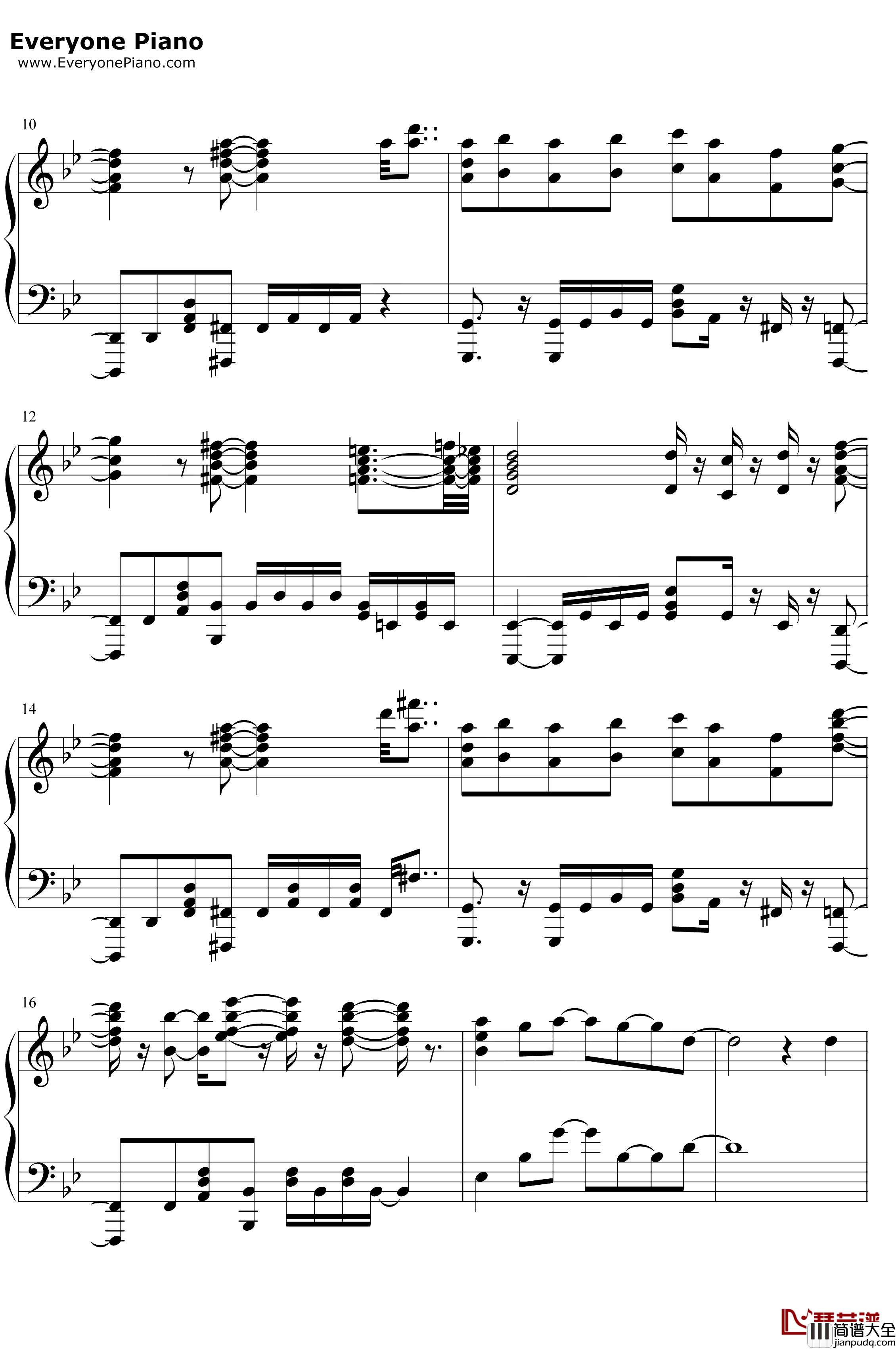 Share_the_light钢琴谱_RunGirlsRun！_刺客守则OP