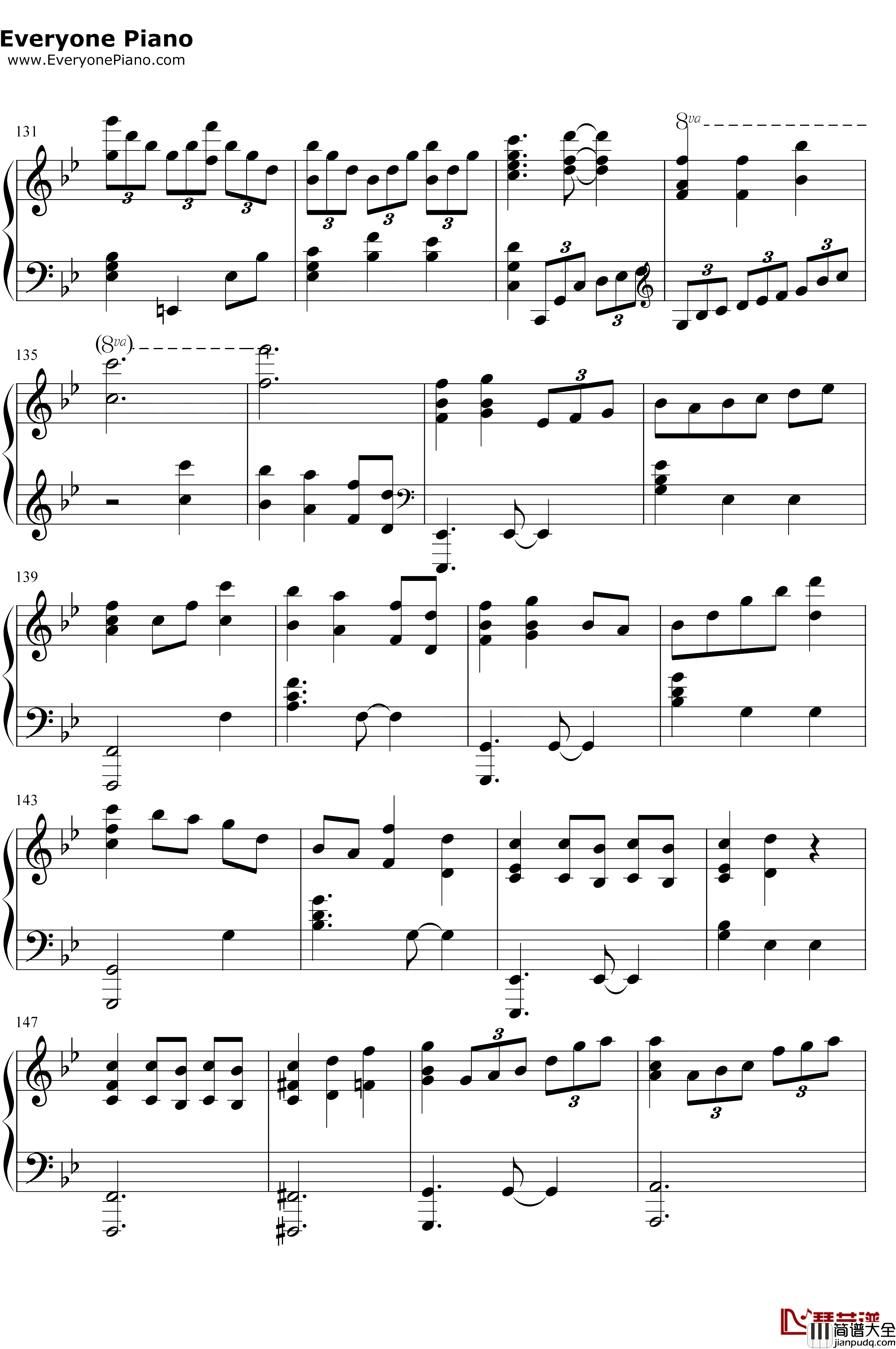 Unlasting钢琴谱_LiSA_刀剑神域AlicizationWarofUnderworldED