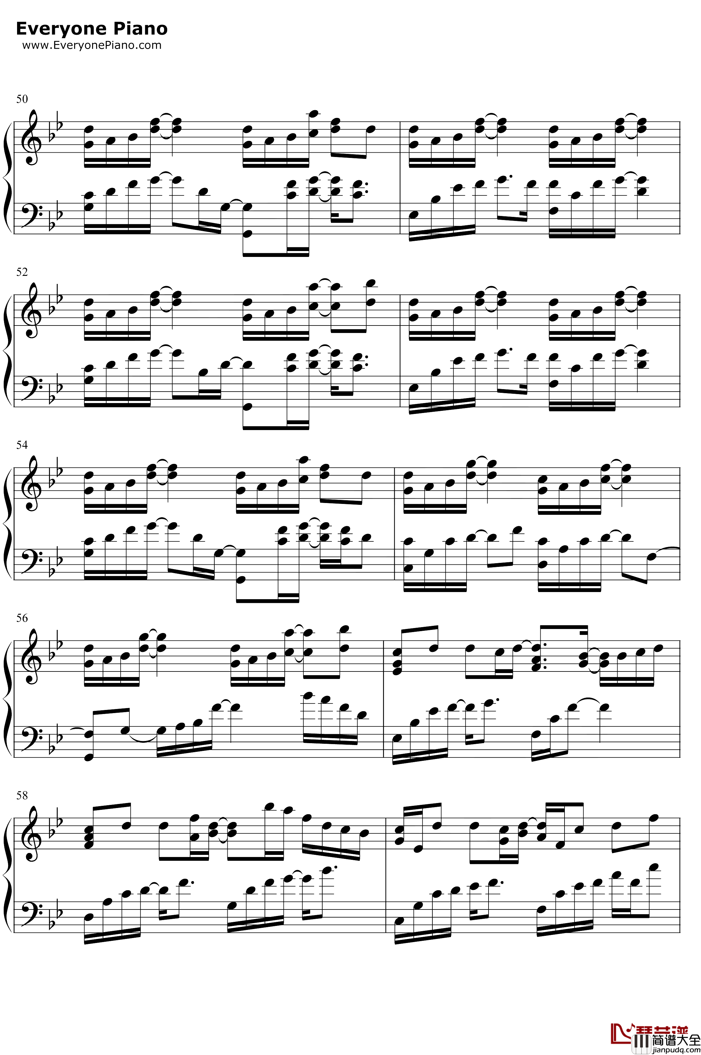 何以歌钢琴谱_Aki阿杰_完美版