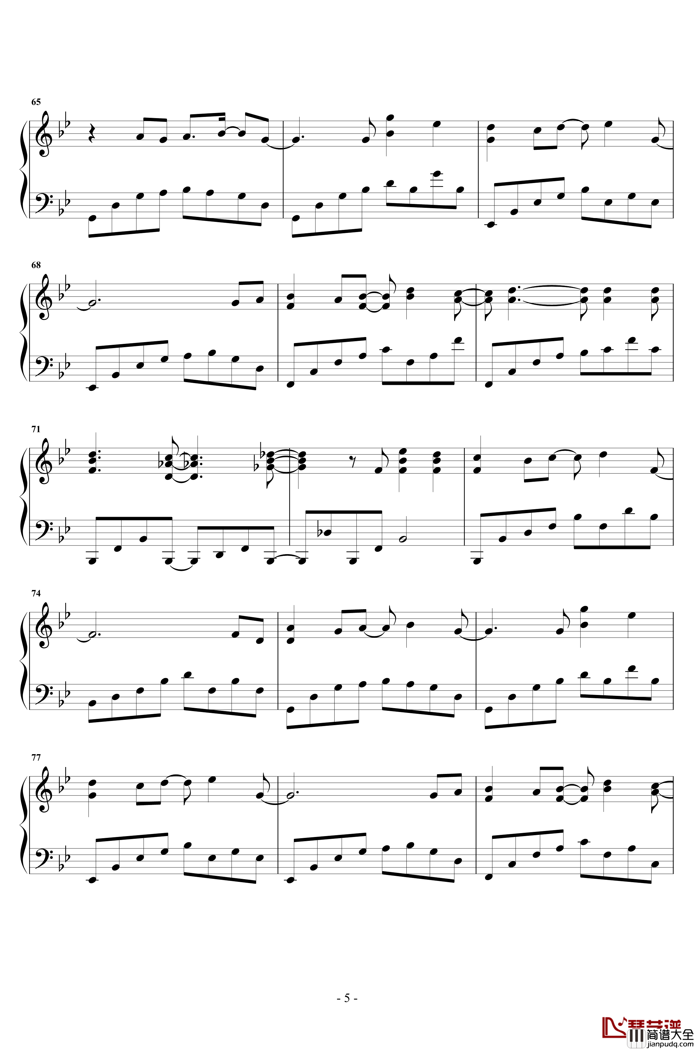 几个你钢琴谱_薛之谦