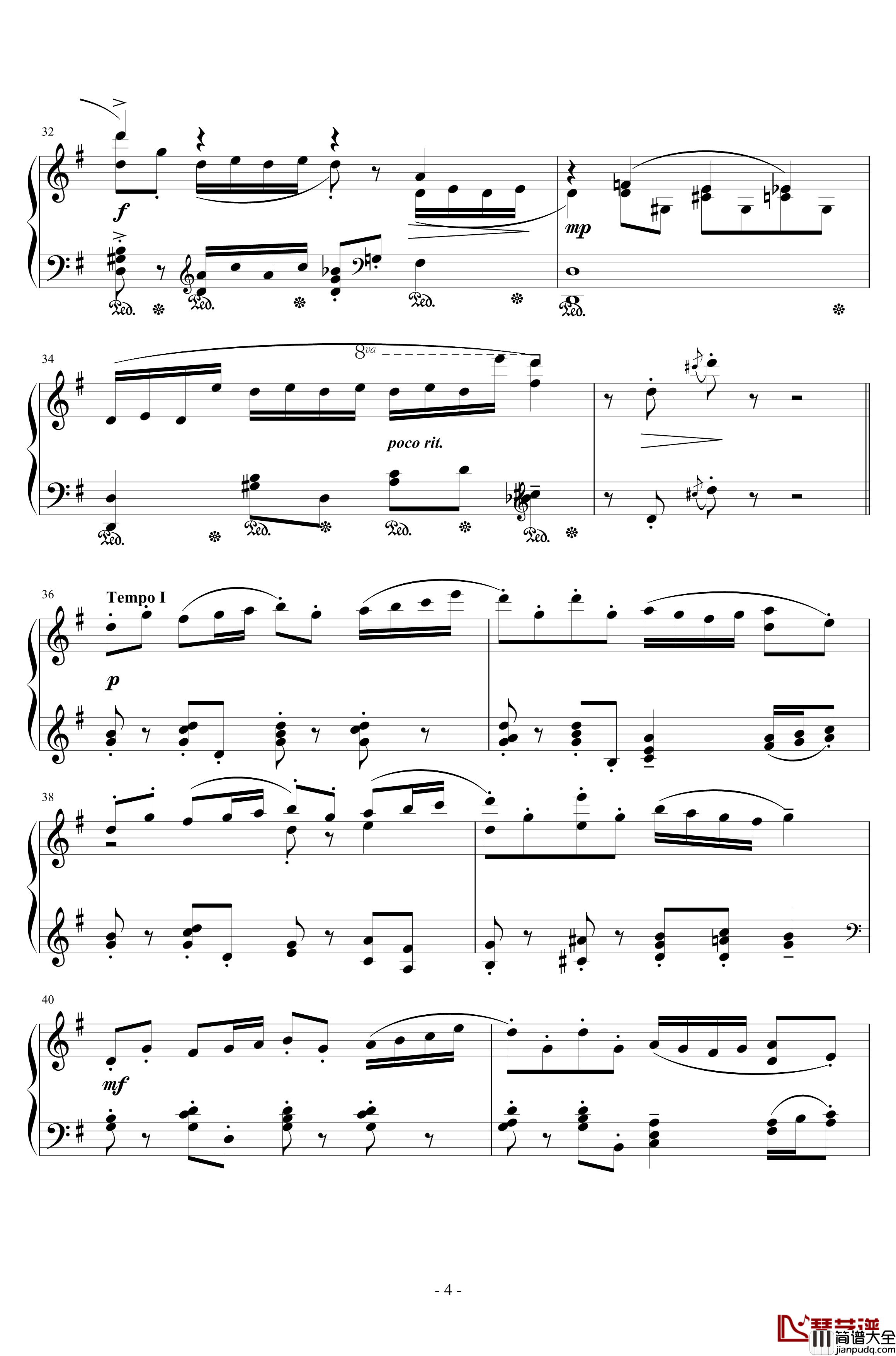 The_Gold_Saucer钢琴谱_浜口史郎