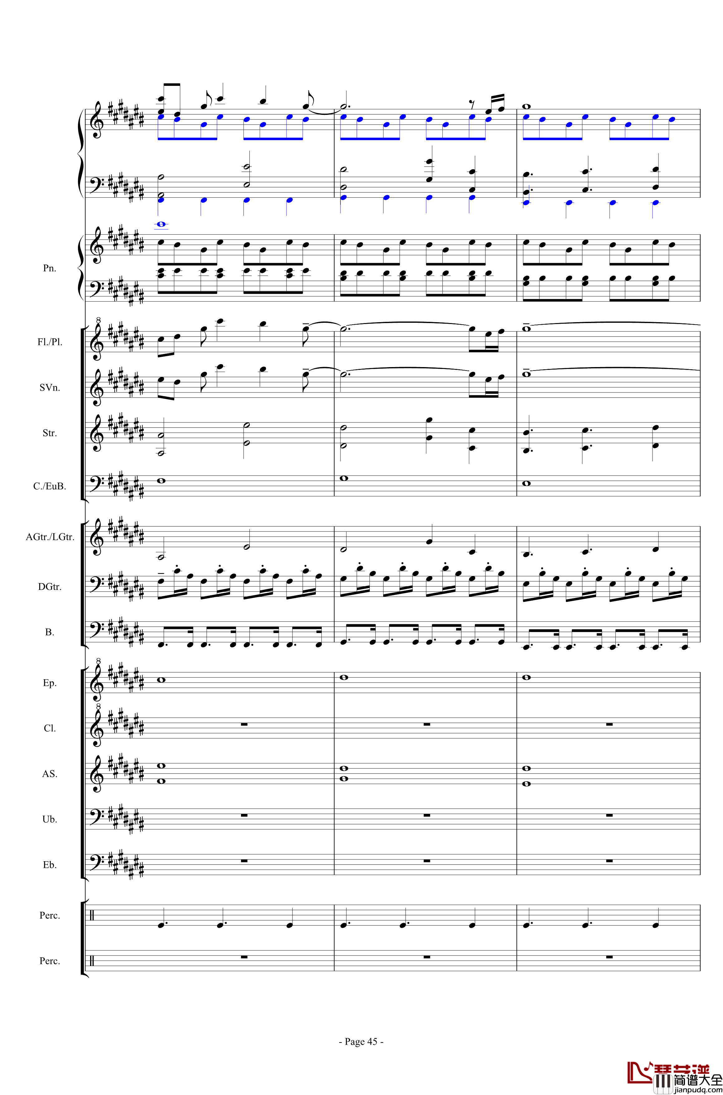 幻想世界之音0钢琴谱_lujianxiang555