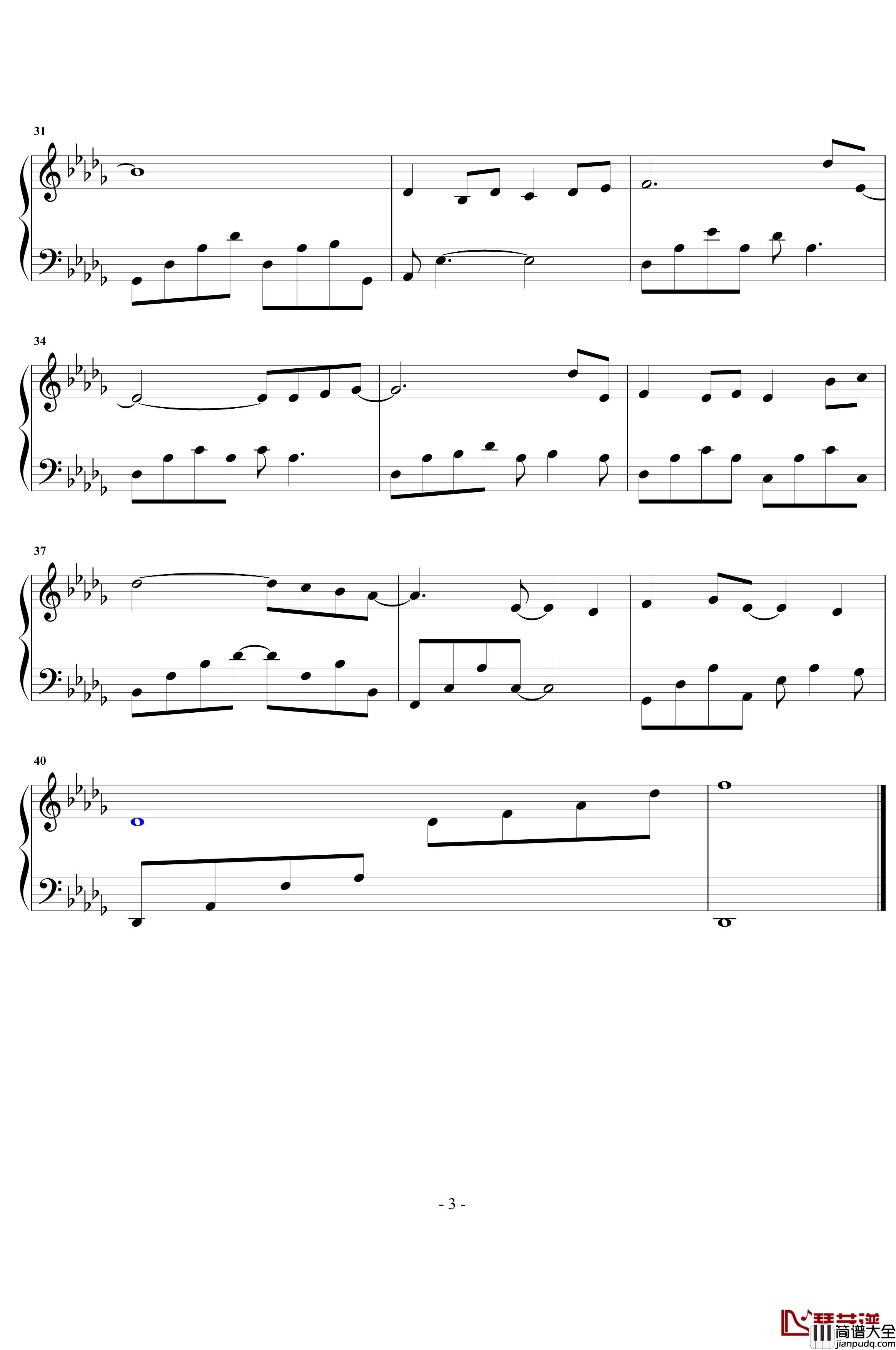 约定钢琴谱_Yiruma