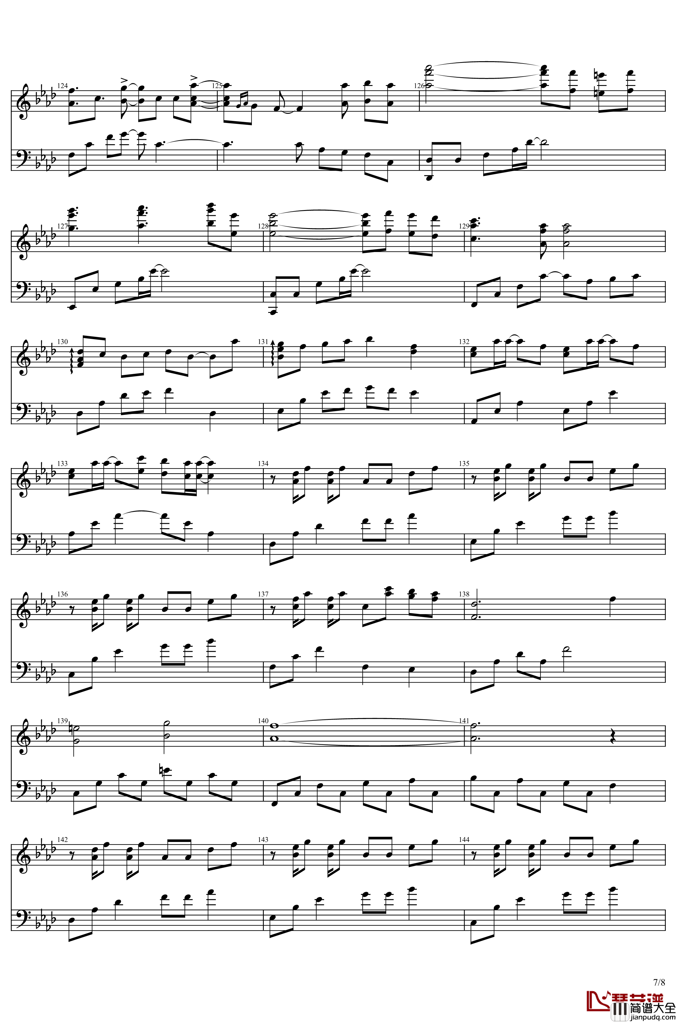 秋之回忆3_ED1___この星に生まれて钢琴谱_Memories_Off*志仓千代丸_志倉千代丸