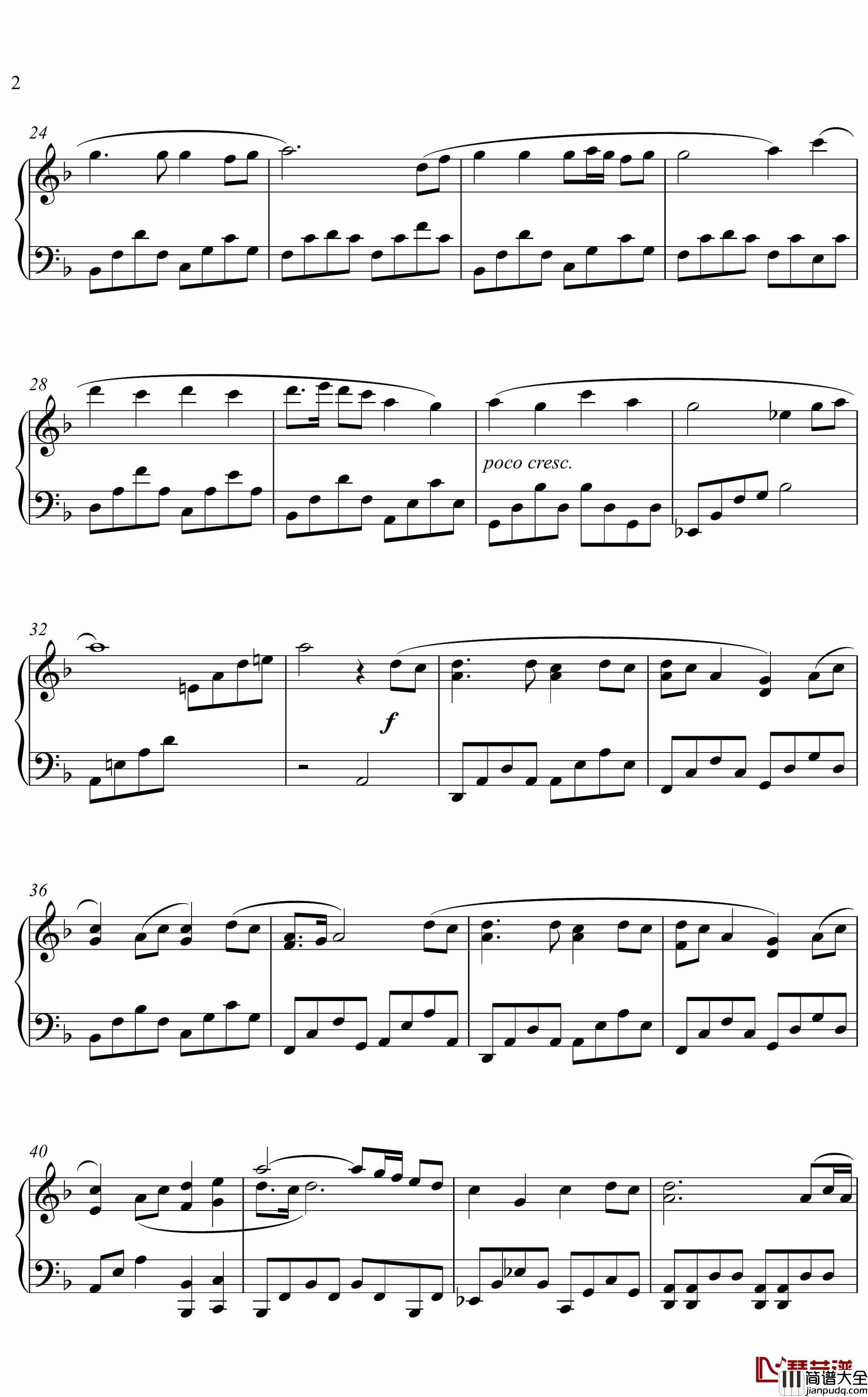 歌仙兼定近侍曲钢琴谱_简易版_刀剑乱舞