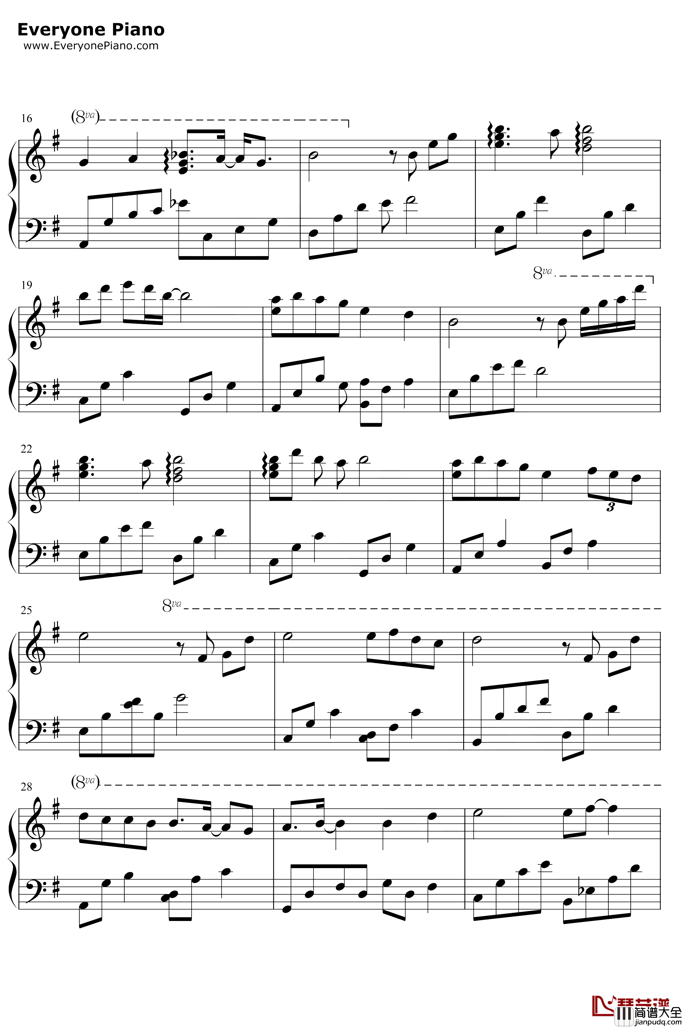 离川钢琴谱_MT1990_澄净音律丝丝静谧