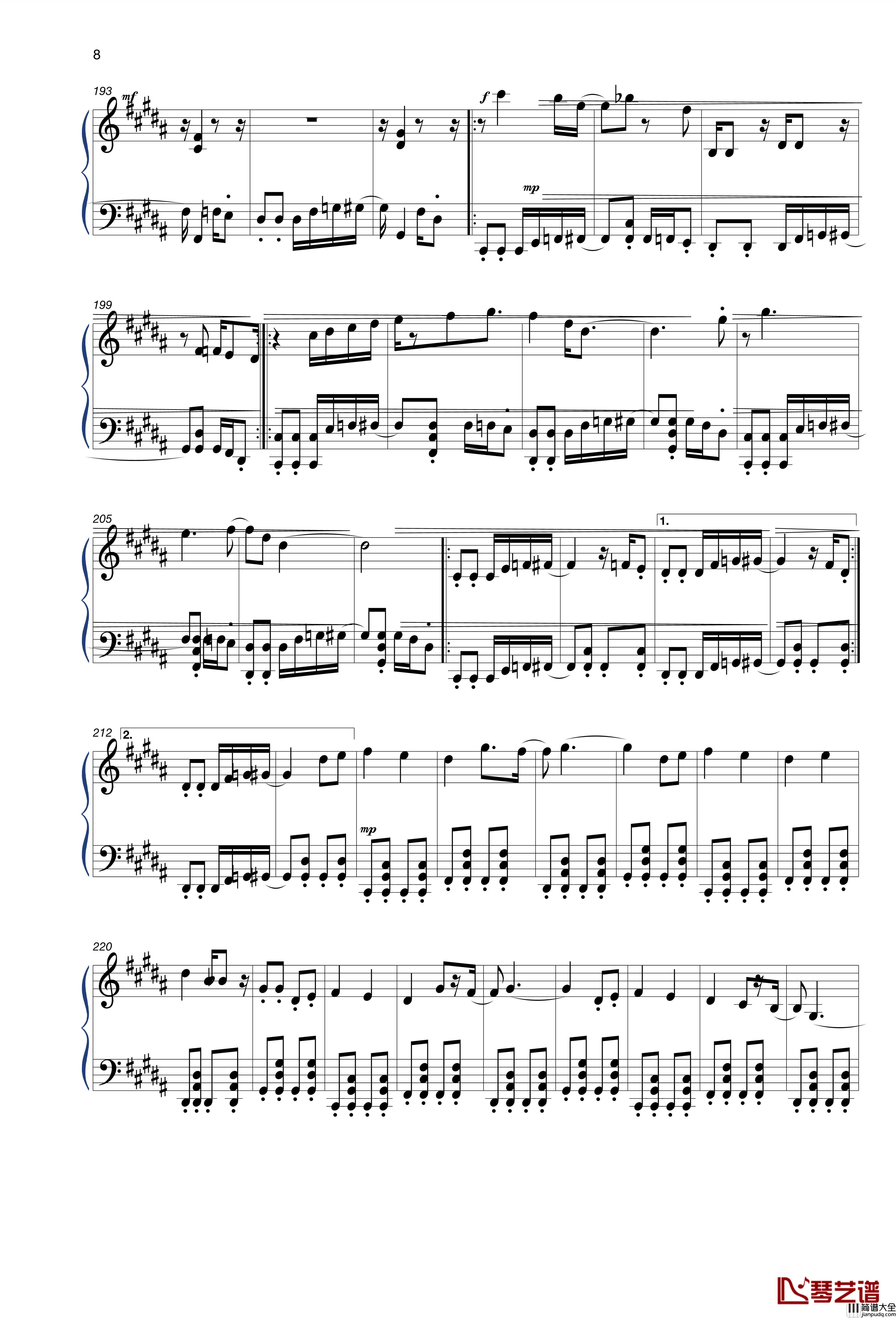 植物大战僵尸2现代时光钢琴谱_摩登世界