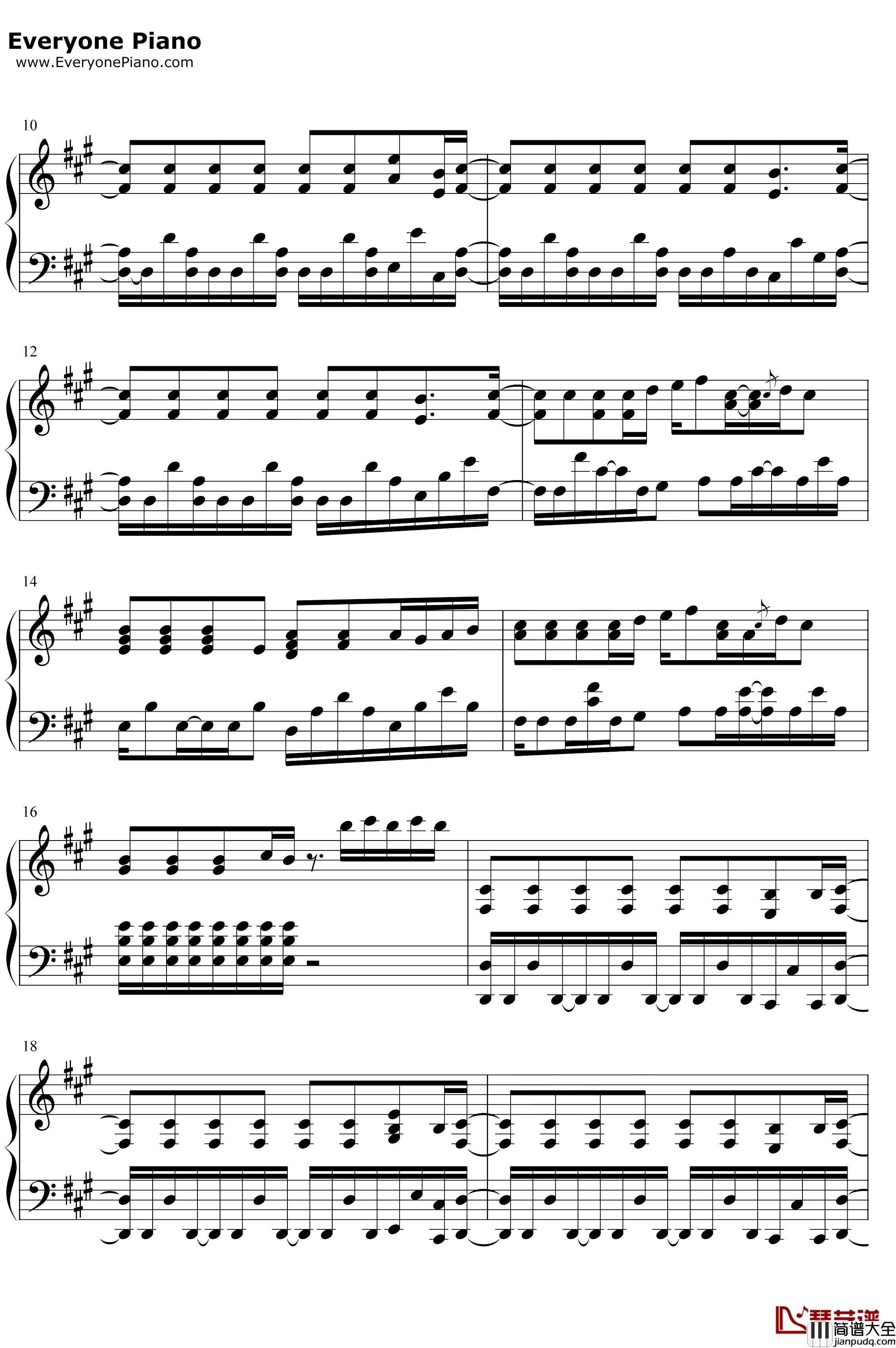 Those_Everyday_Feels钢琴谱_KevinPenkin_来自深渊OST