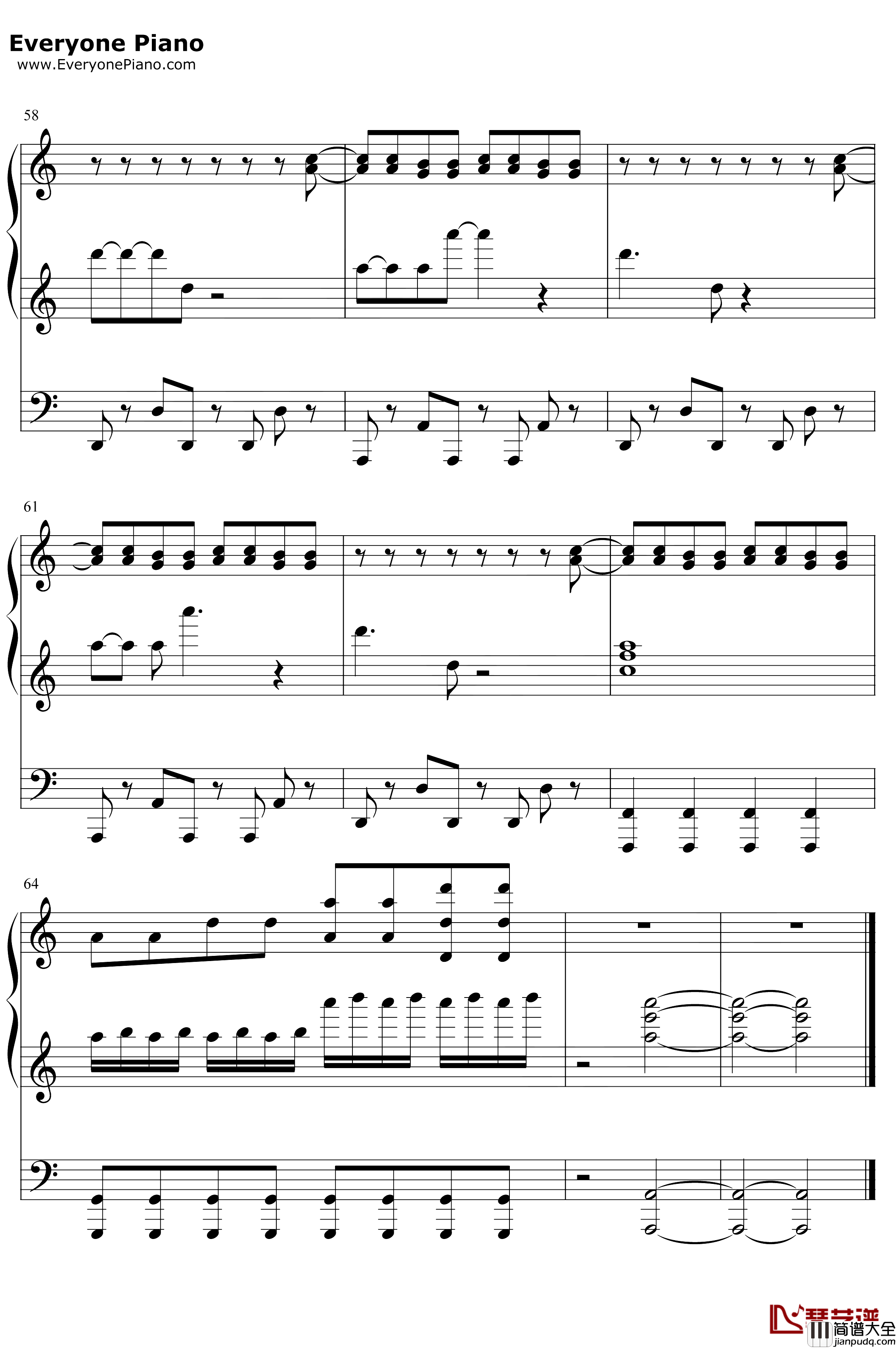 チカっとチカ千花っ♡钢琴谱_小原好美_辉夜大小姐想让我告白天才们的恋爱头脑战OST